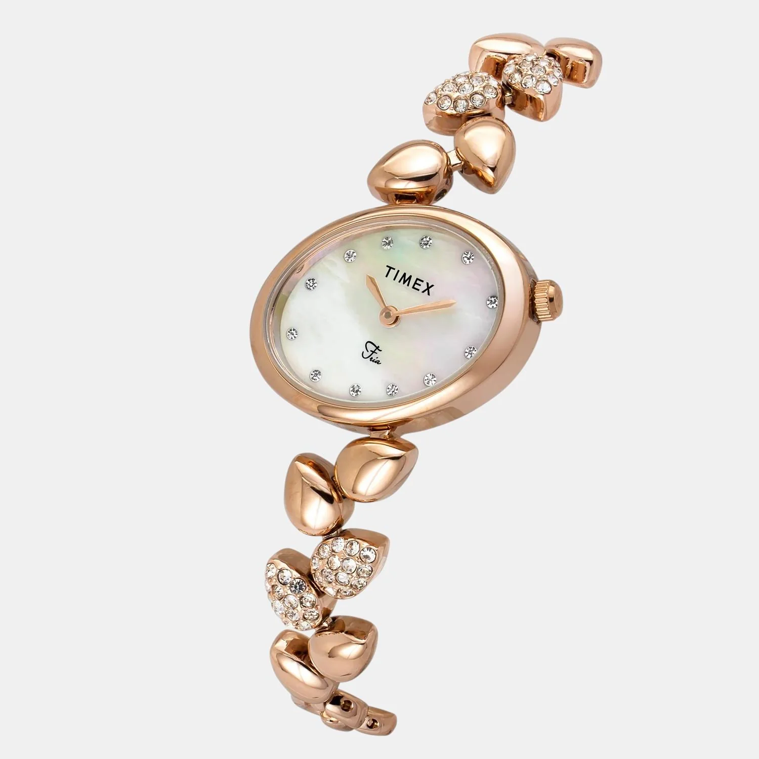 Fria Women Quartz Mother Of Pearl Dial Analog Brass Watch TWEL21302 - Image 2