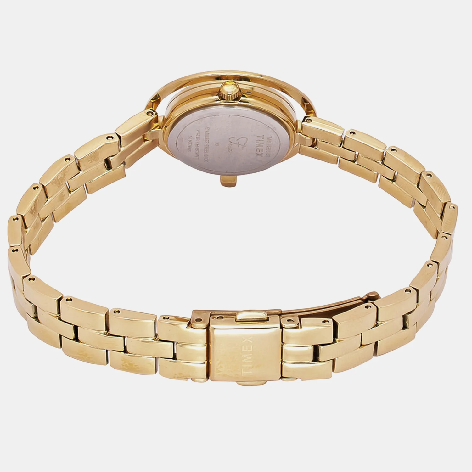 Fria Women Quartz Mother of Pearl Dial Analog Brass Watch TWEL24301 - Image 4