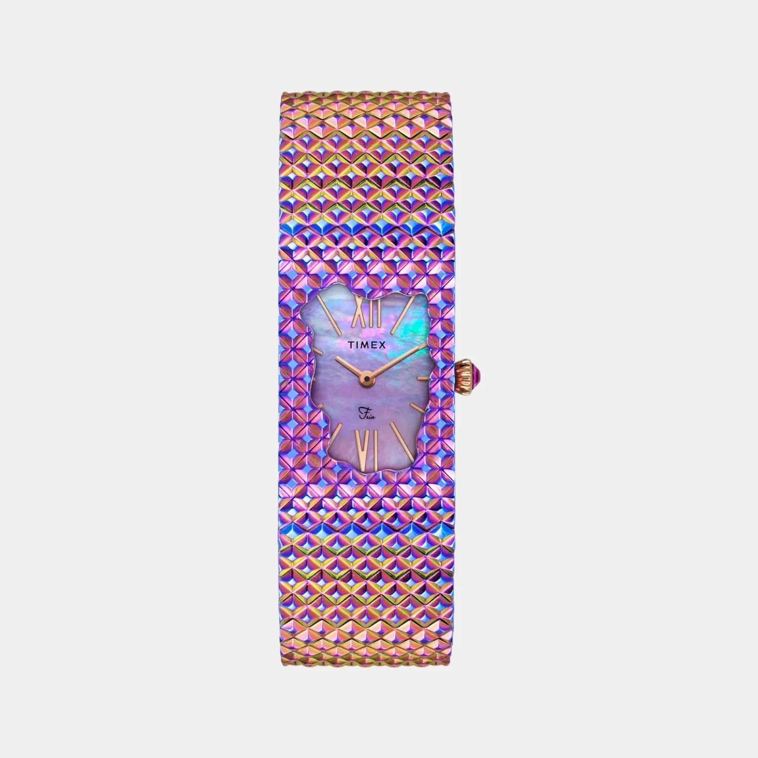Fria Women Quartz Mother Of Pearl Dial Analog Stainless Steel Watch TWEL77704