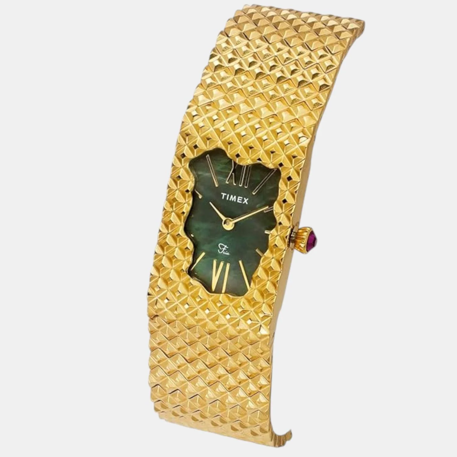Fria Women Quartz Mother Of Pearl Dial Analog Stainless Steel Watch TWEL77706 - Image 3