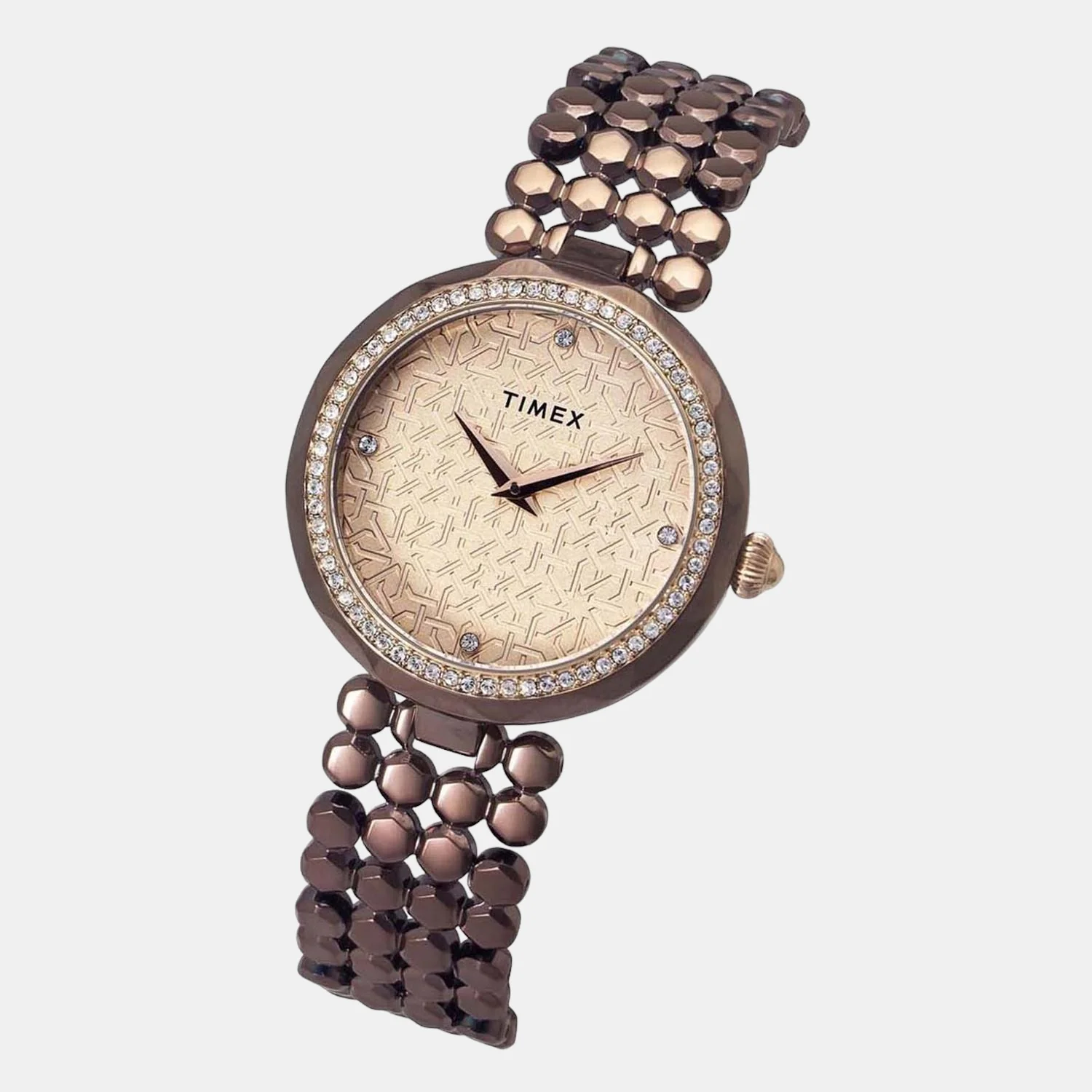 Fria Women Quartz Rose Gold Dial Analog Stainless Steel Watch TWEL13908 - Image 5