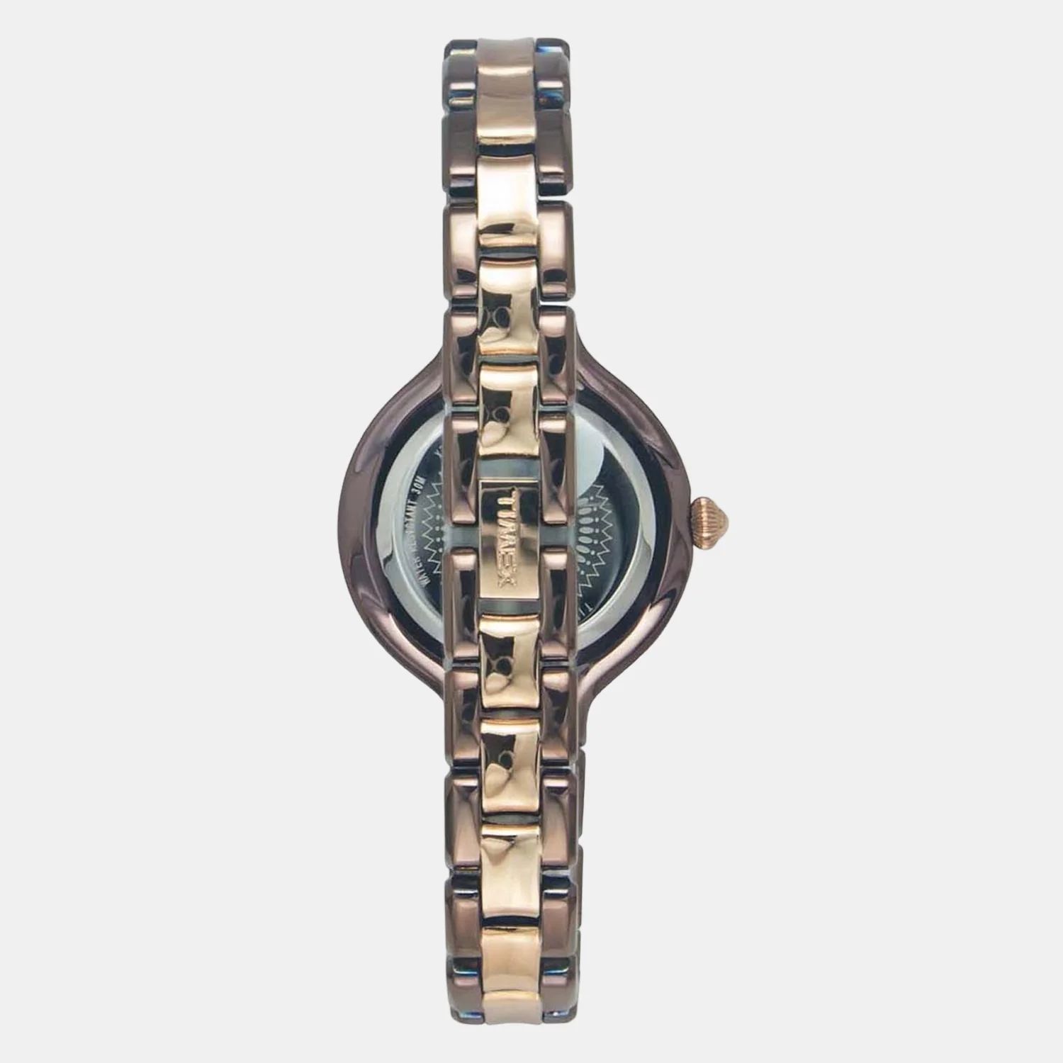 Fria Women Quartz Rose Gold Dial Analog Stainless Steel Watch TWEL14011 - Image 2