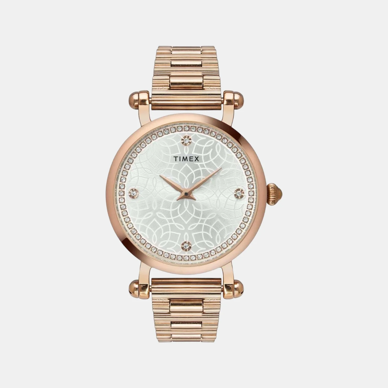 Fria Women Quartz Silver Dial Analog Stainless Steel Watch TWEL14301