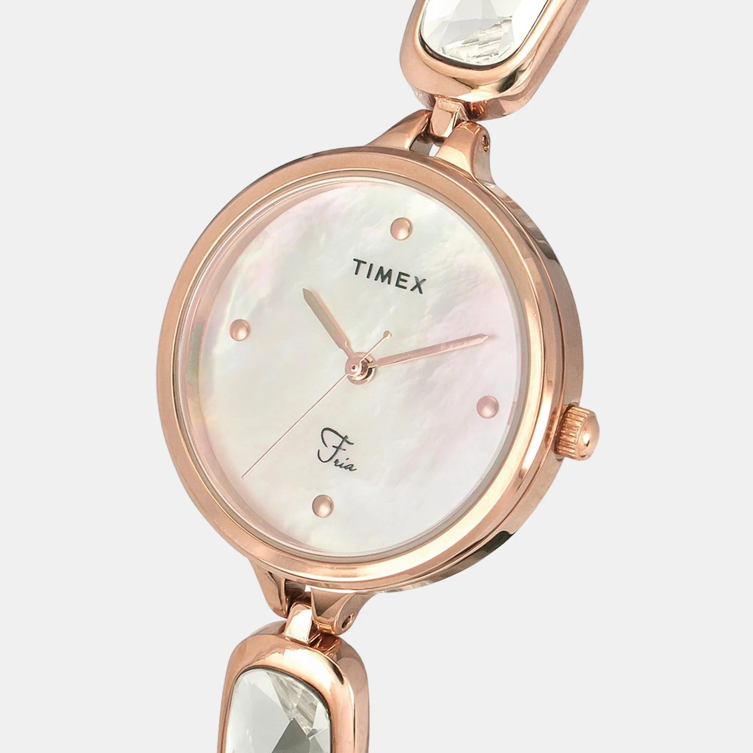 Fria Women Quartz Silver Dial Analog Stainless Steel Watch TWEL15901 - Image 5