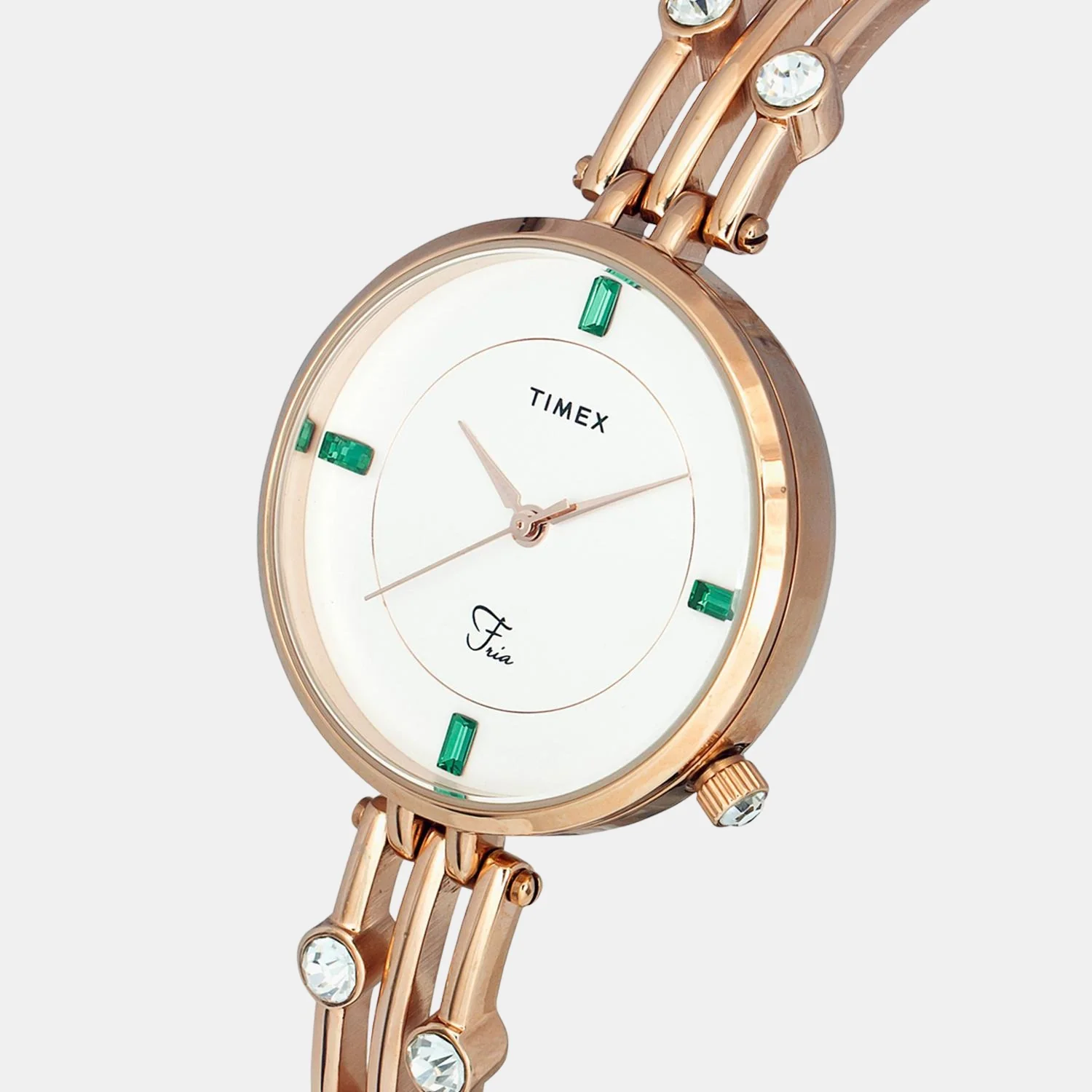 Fria Women Quartz White Dial Analog Stainless Steel Watch TWEL16000 - Image 5