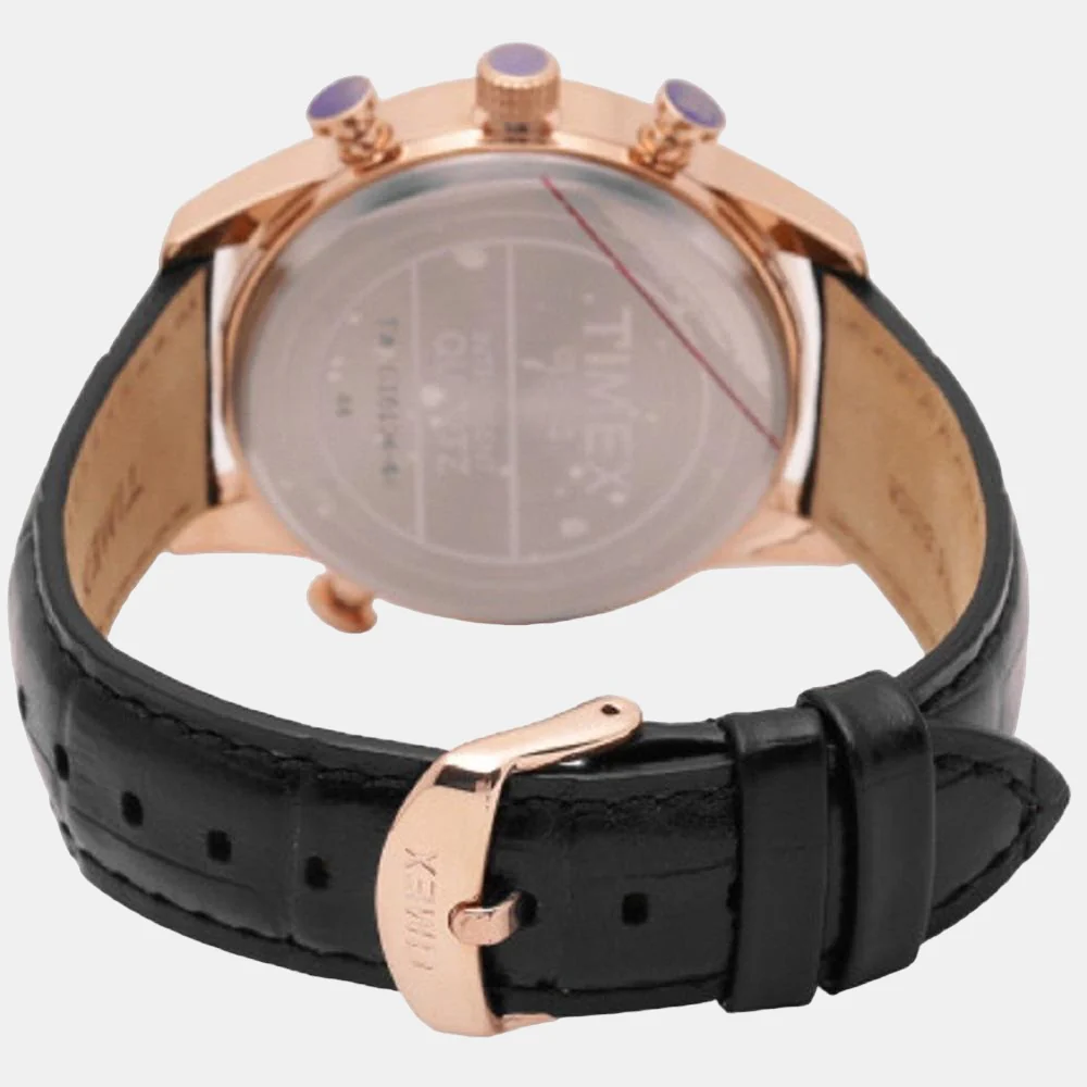 Intelligent Men Quartz Black Dial Analog Leather Watch TWEG16104 - Image 2