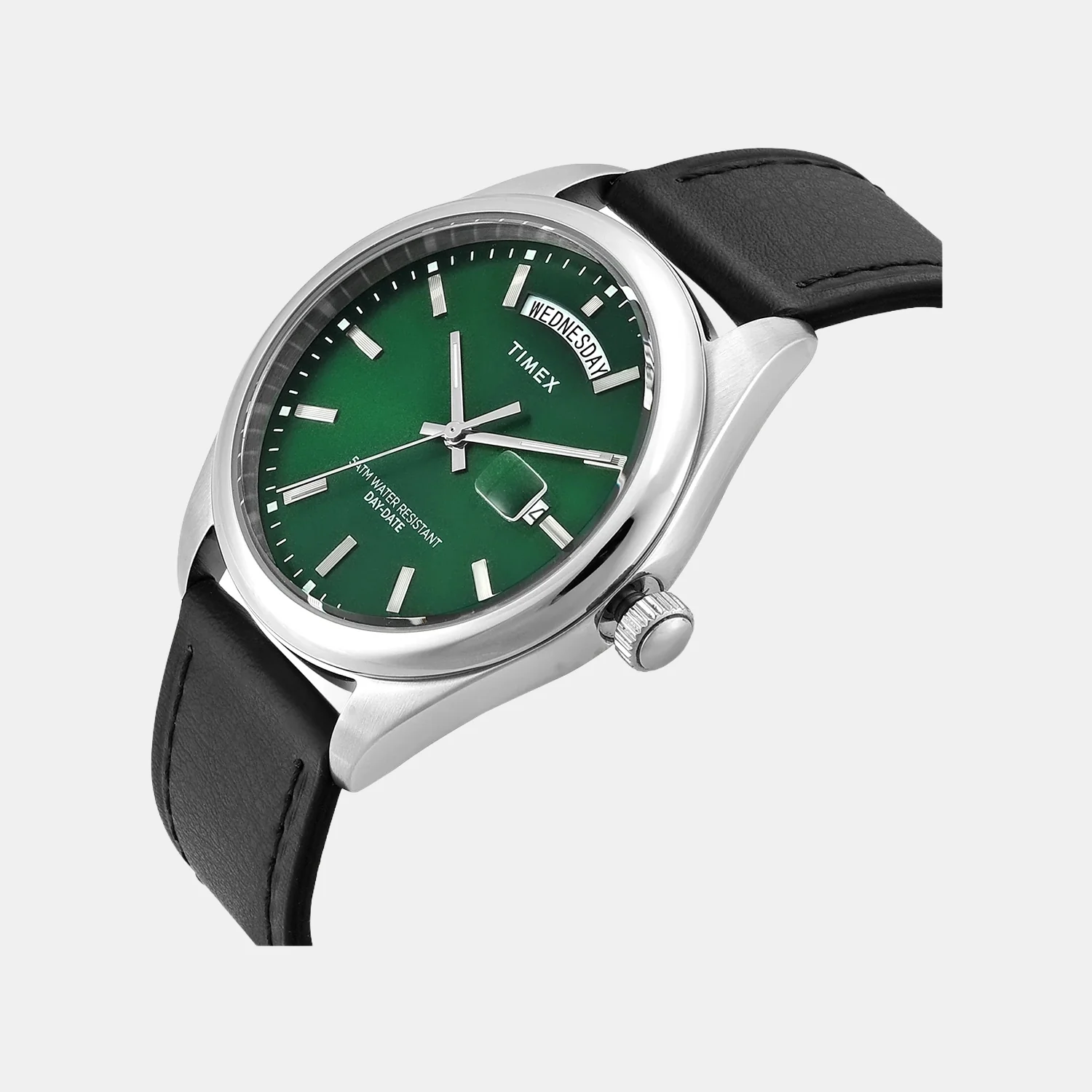 Legacy Men Quartz Green Dial Analog Leather Watch TWEG27106 - Image 2