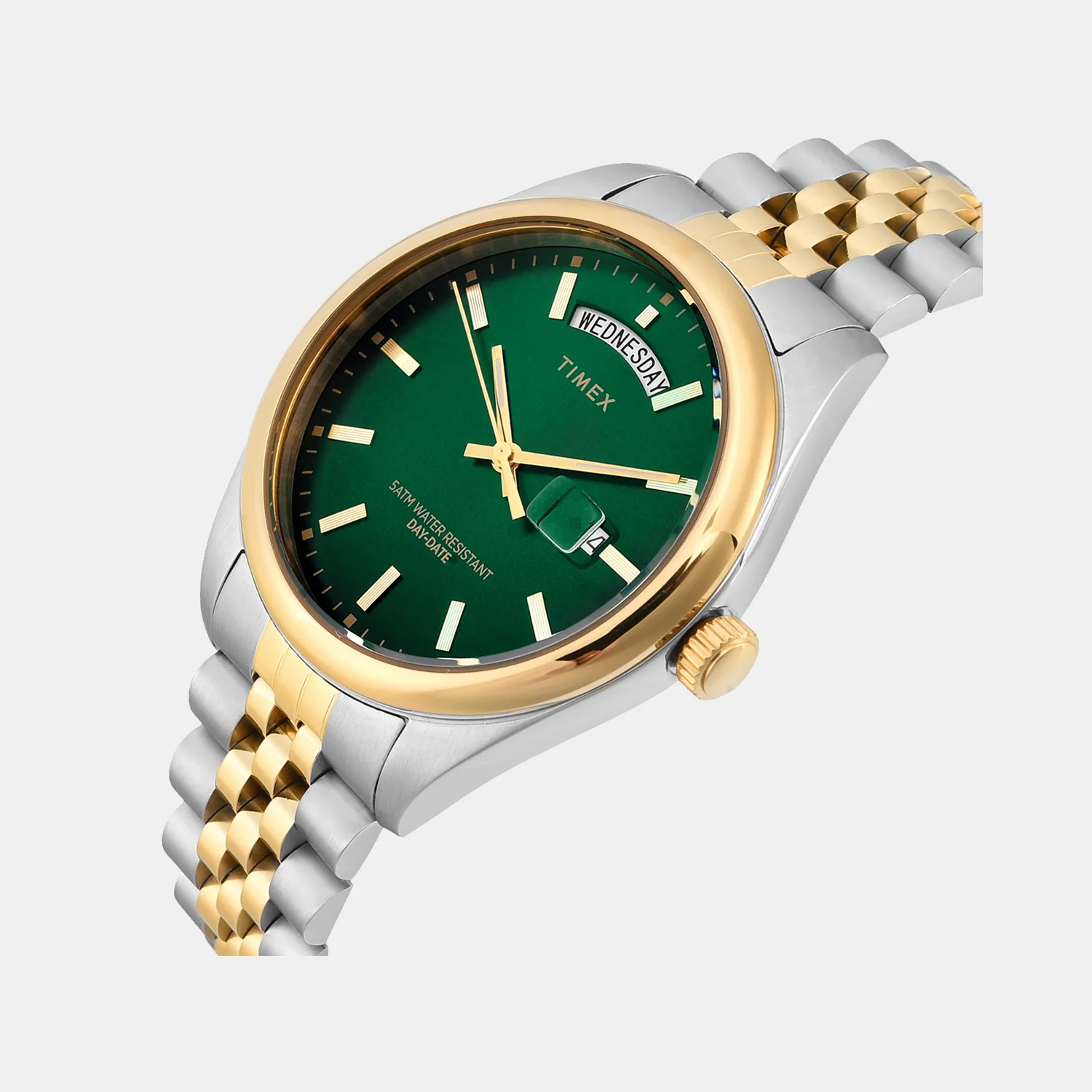 Legacy Men Quartz Green Dial Analog Stainless Steel Watch TWEG27102 - Image 2