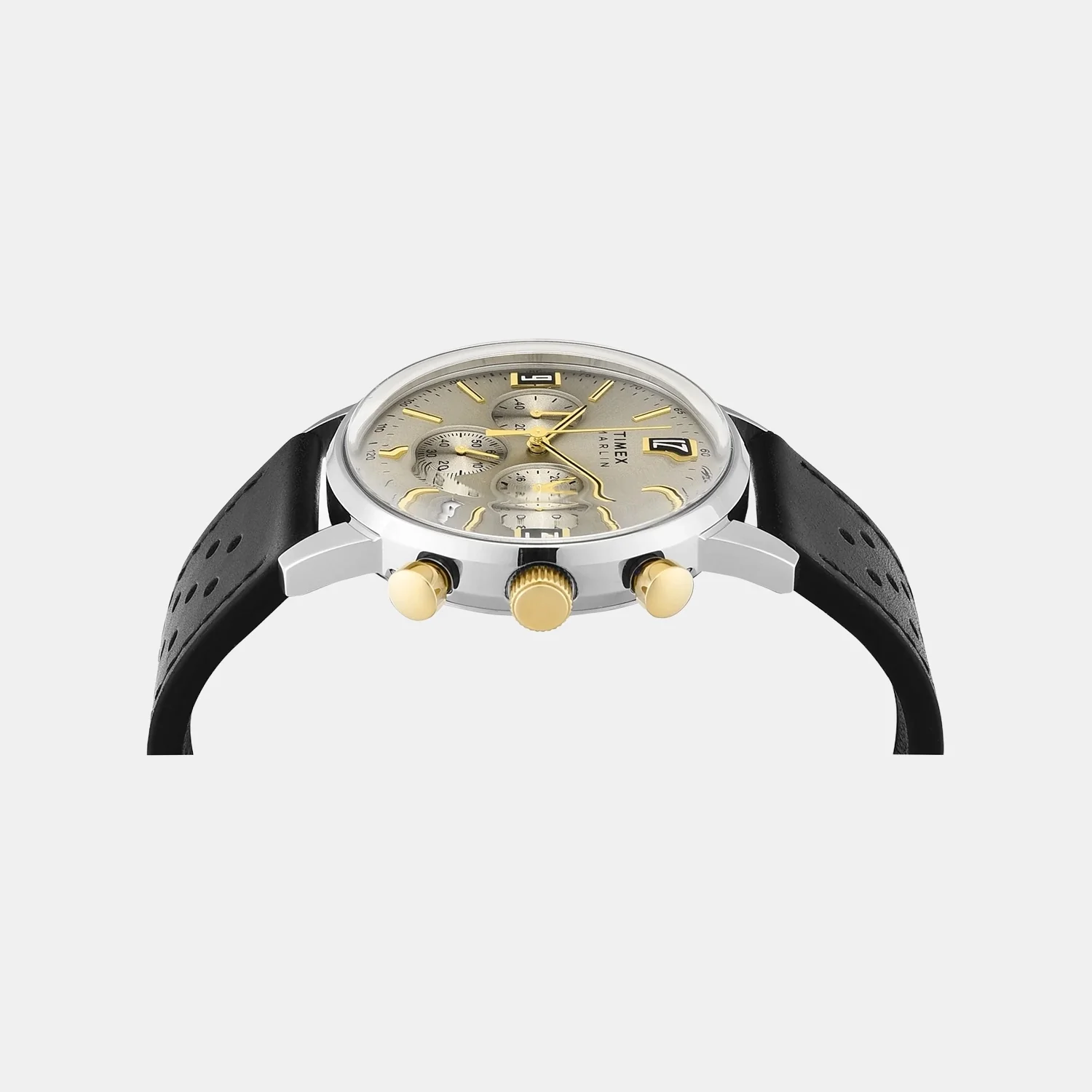 Marlin Men Quartz Champagne Dial Chronograph Leather Watch TWEG26705 - Image 3