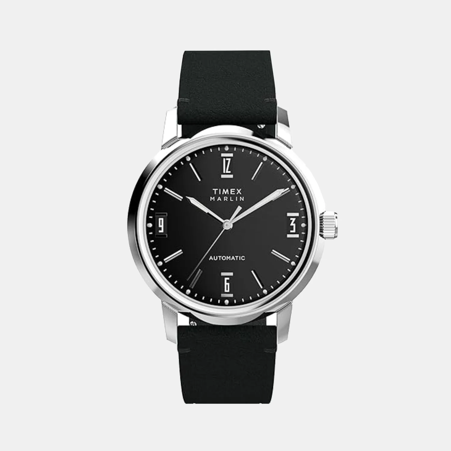Men Automatic Black Dial Analog Leather Watch TW2W59700UJ - Image 2