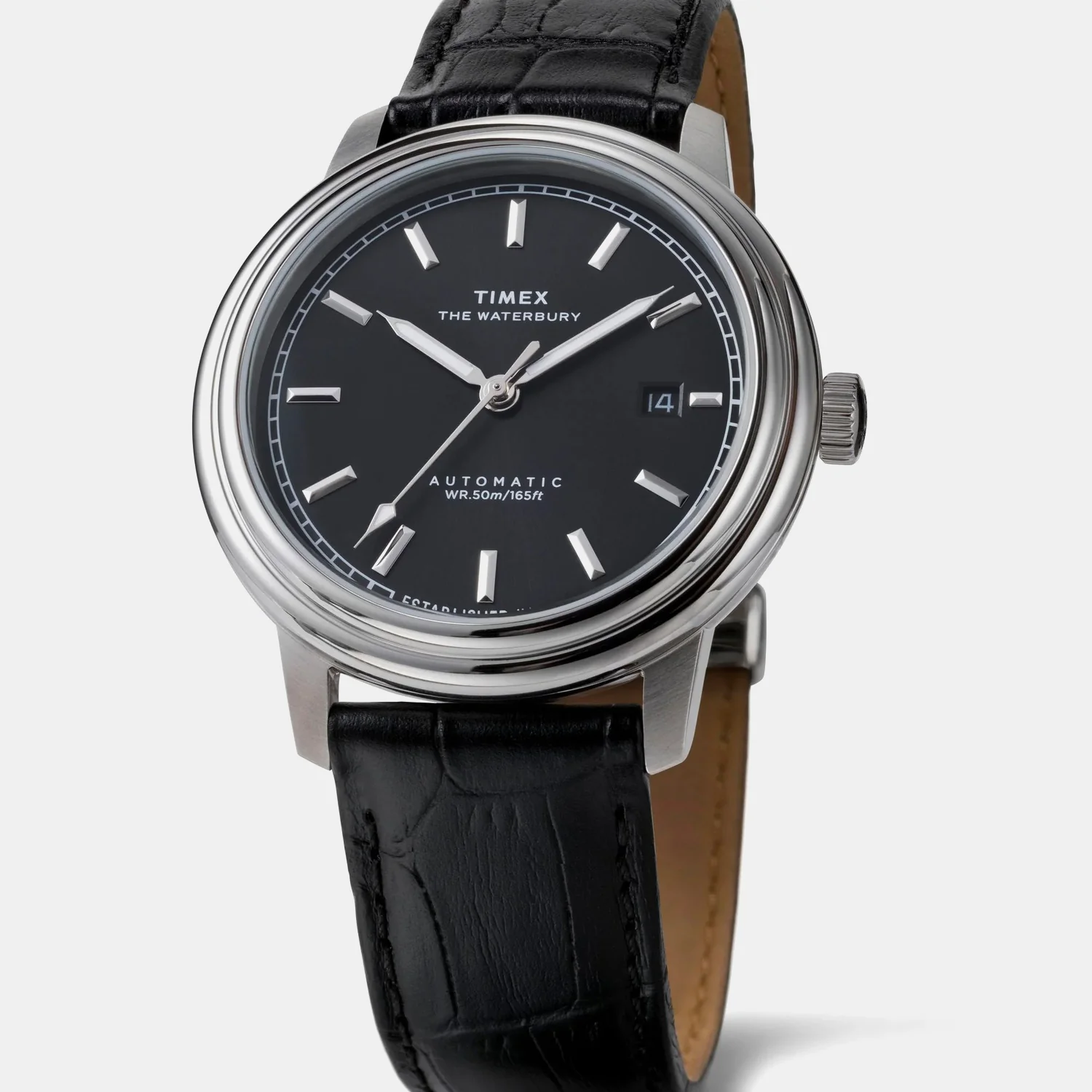 Men Automatic Black Dial Analog Leather Watch TW2Y23000UJ - Image 4