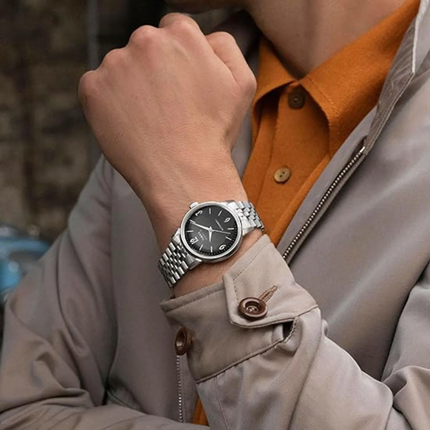 Men Automatic Black Dial Analog Stainless Steel Watch TWEG26712 - Image 5
