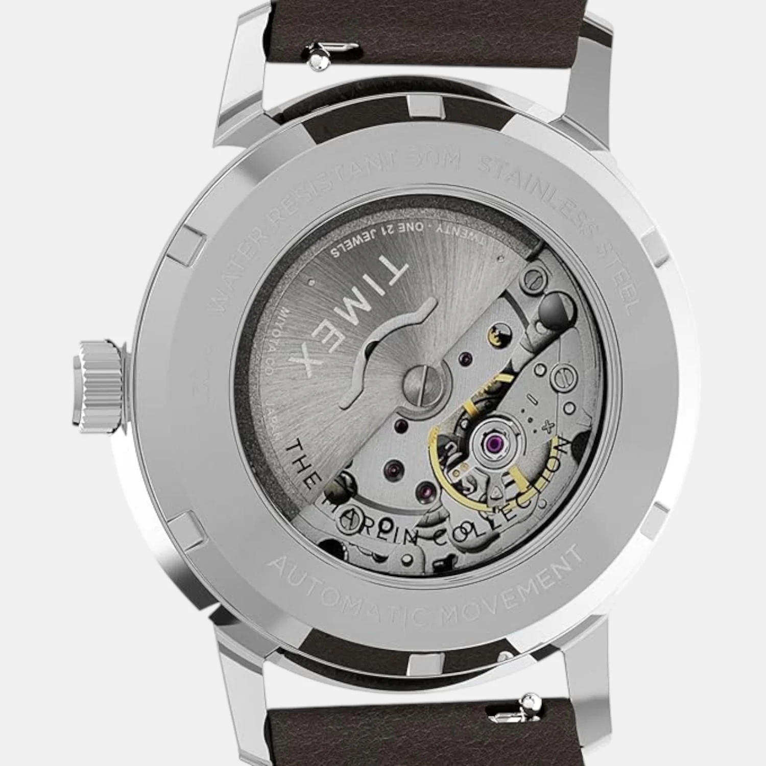 Men Automatic Blue Dial Analog Leather Watch TW2V44500U9 - Image 4