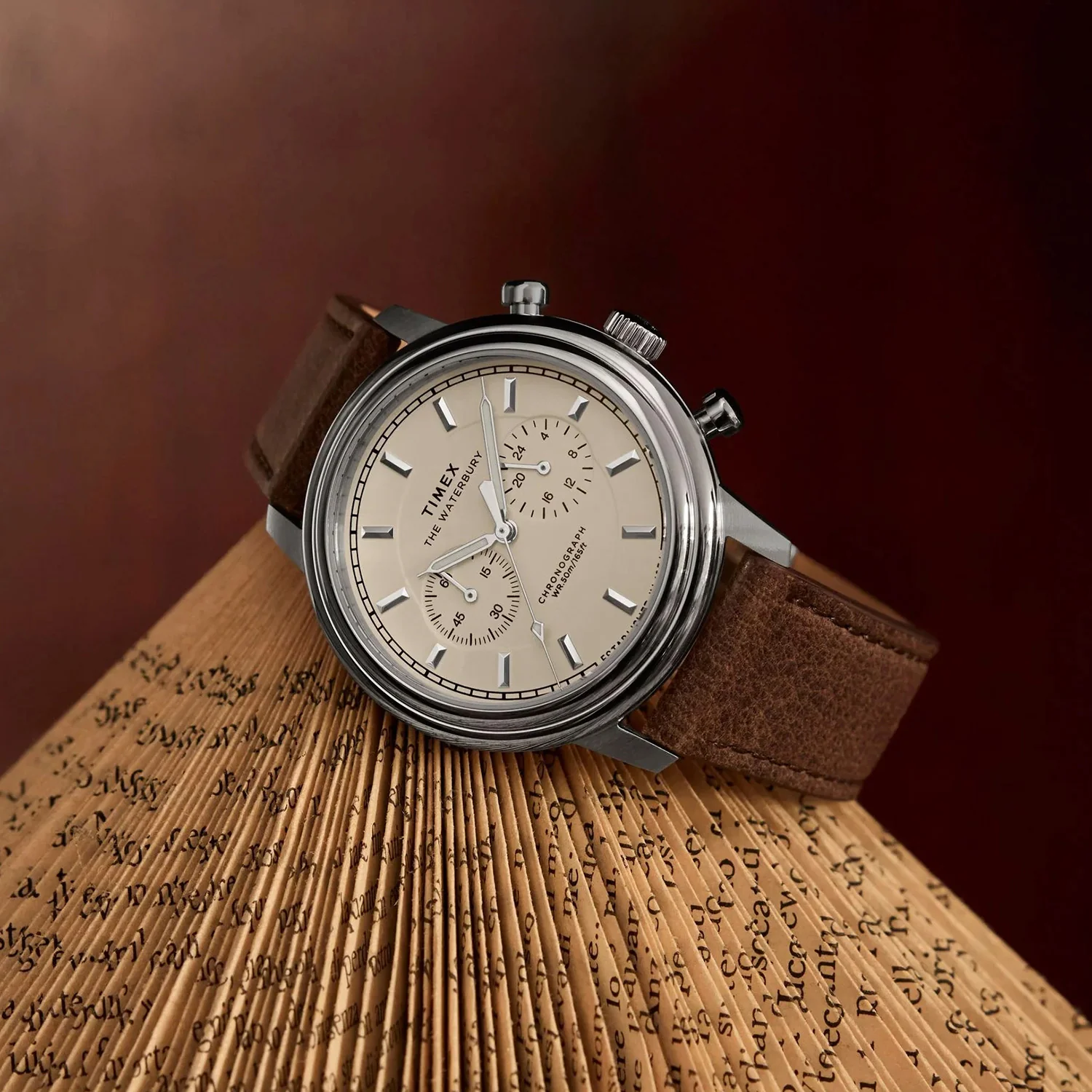 Men Quartz Beige Dial Analog Leather Watch TW2Y23500UJ - Image 6