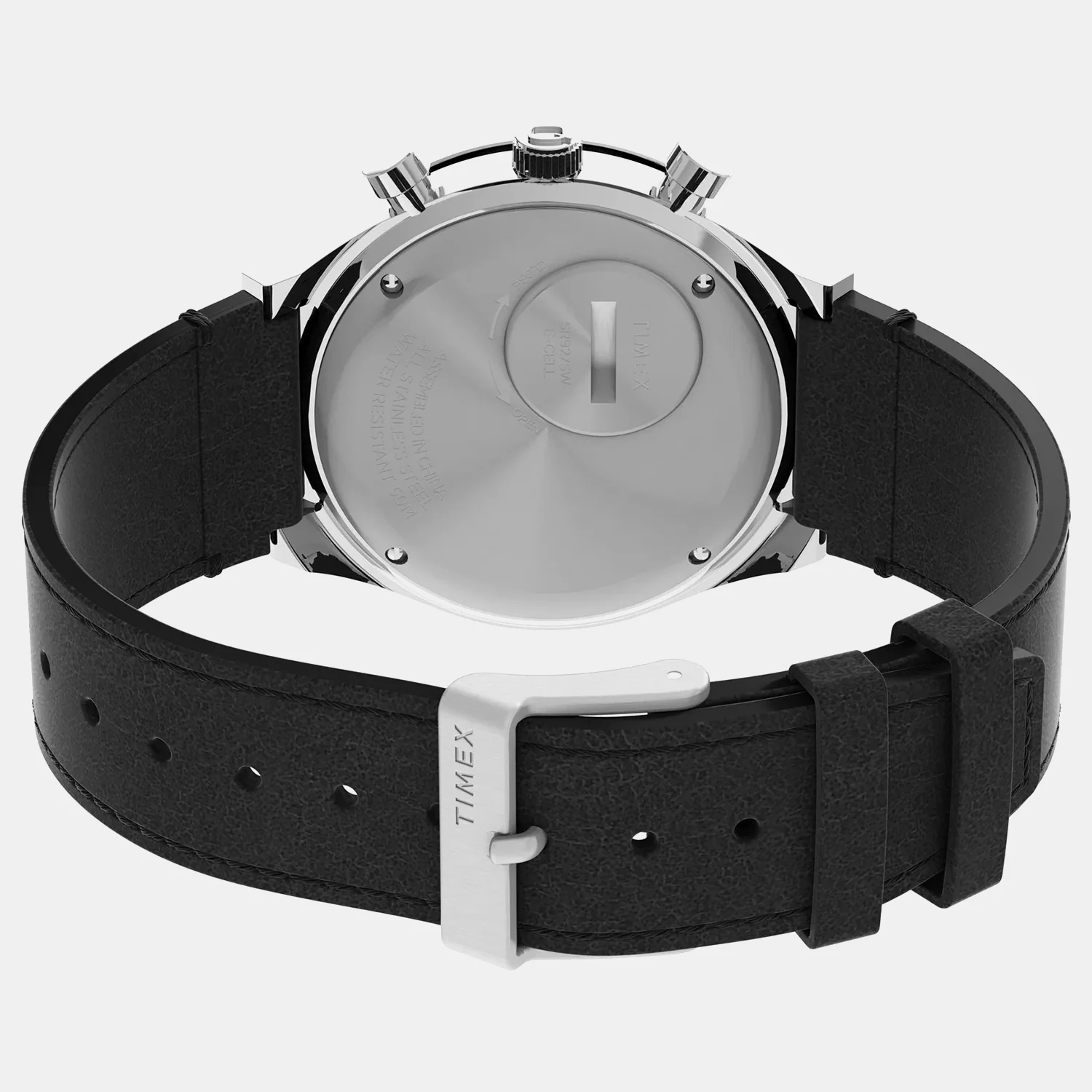 Men Quartz Black Dial Analog Leather Watch TW2V42700U9 - Image 5