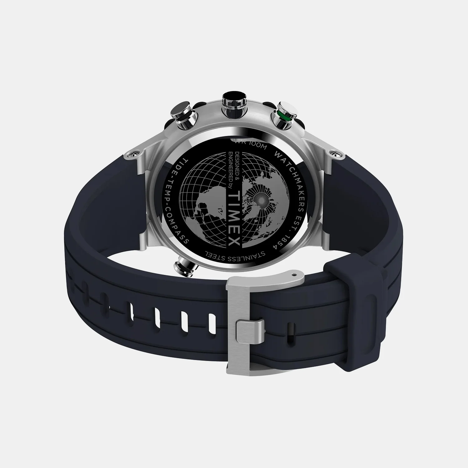 Men Quartz Blue Dial Analog Silicone Watch TW2V22100UJ - Image 5