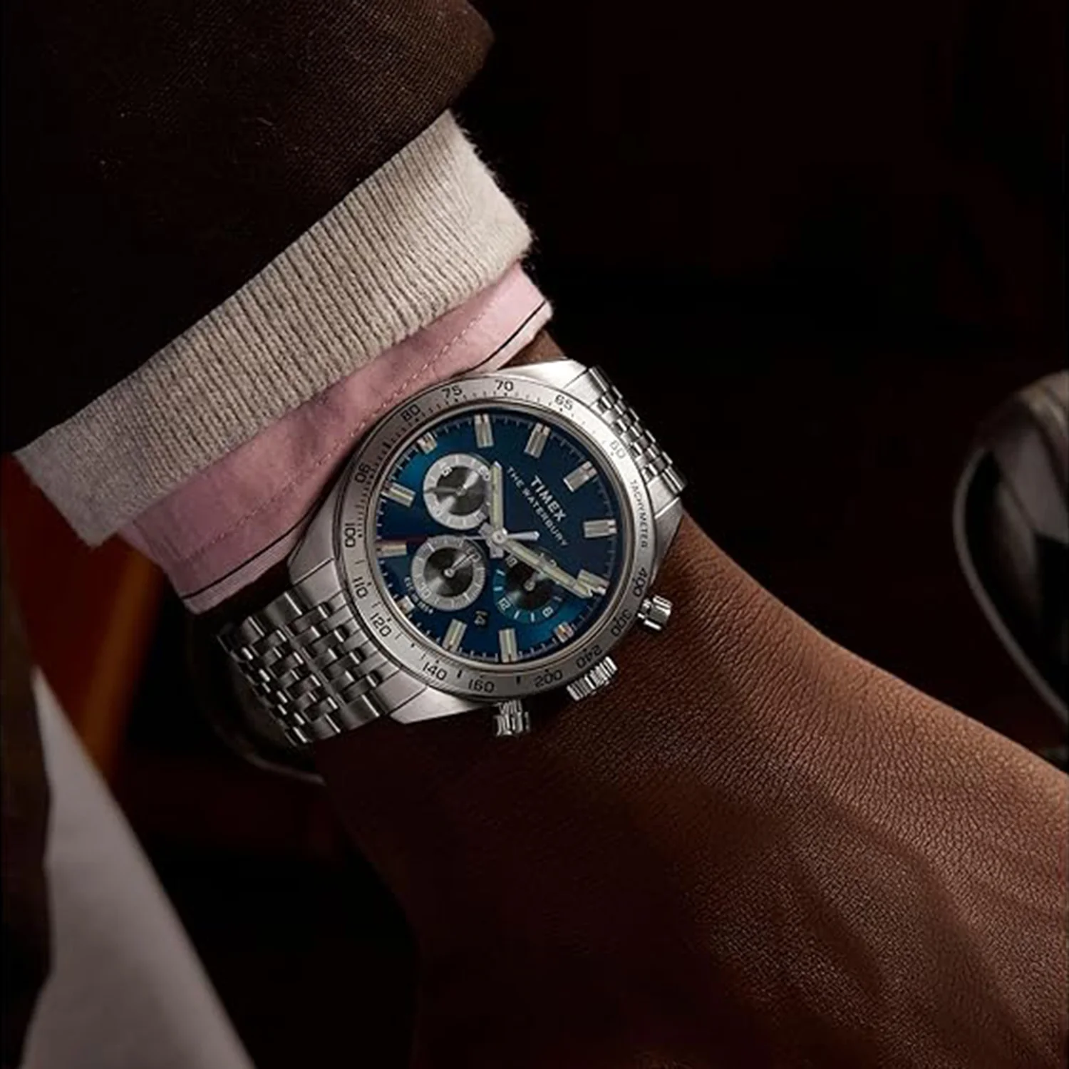 Men Quartz Blue Dial Analog Stainless Steel Watch TW2Y18500IK - Image 6
