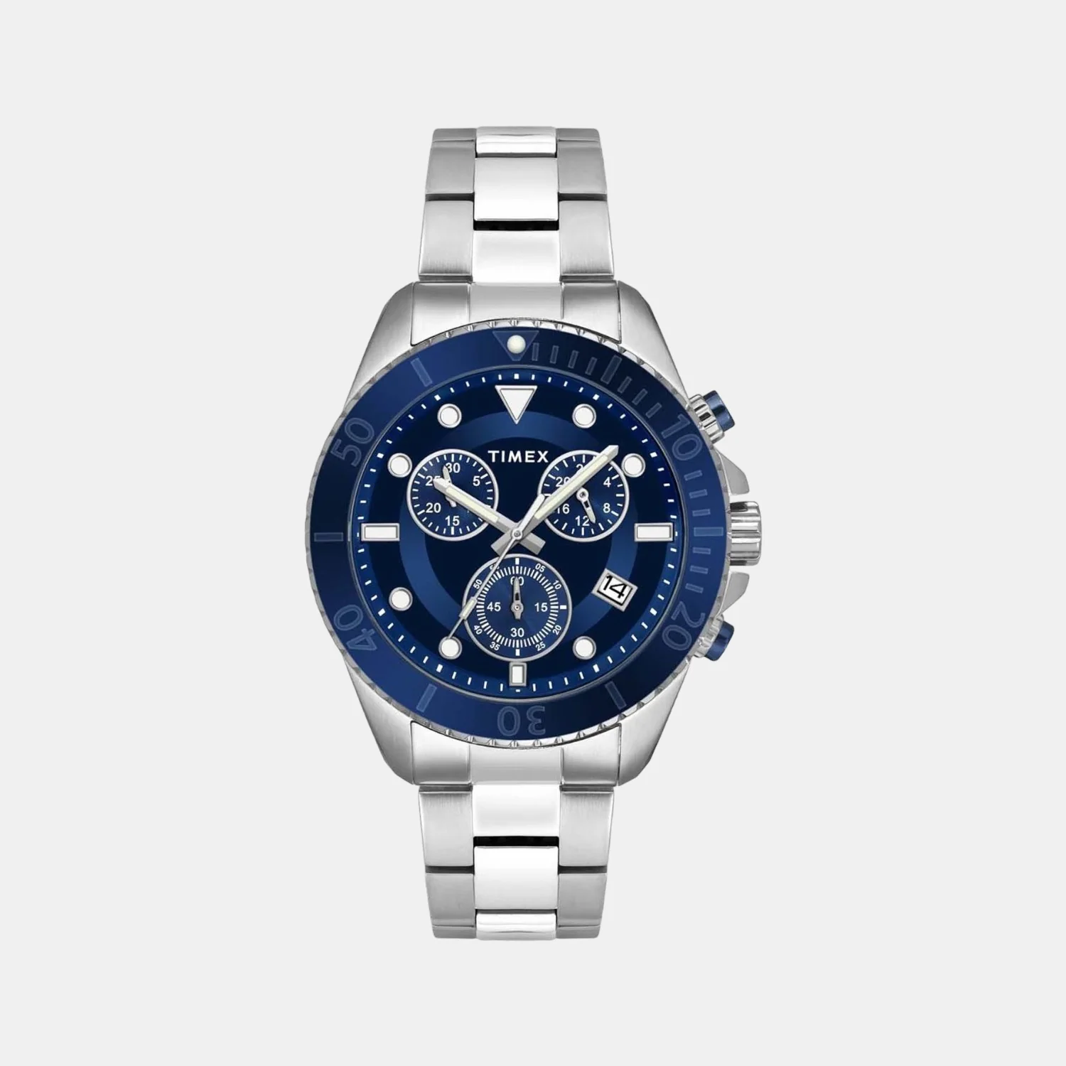 Men Quartz Blue Dial Chronograph Stainless Steel Watch TWEG20103