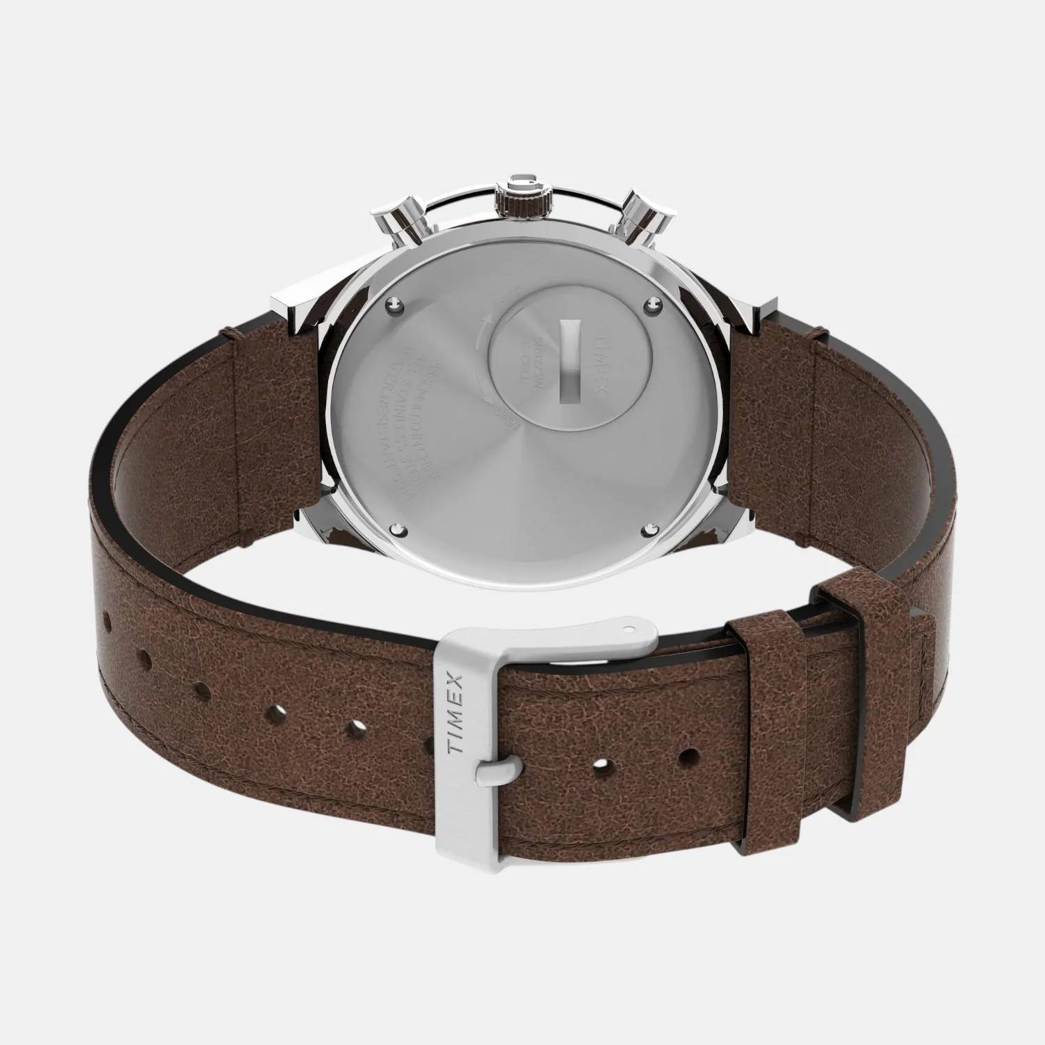 Men Quartz Cream Dial Analog Leather Watch TW2V42800U9 - Image 4