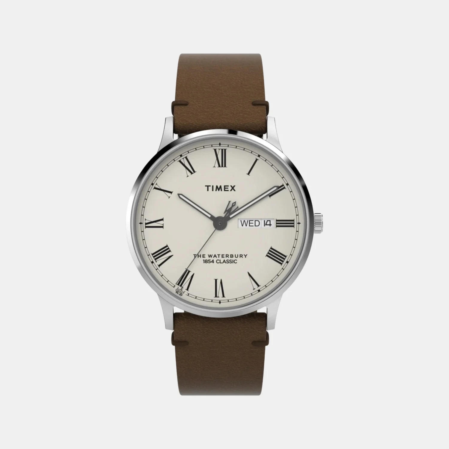 Men Quartz Cream Dial Analog Leather Watch TW2W50600UJ
