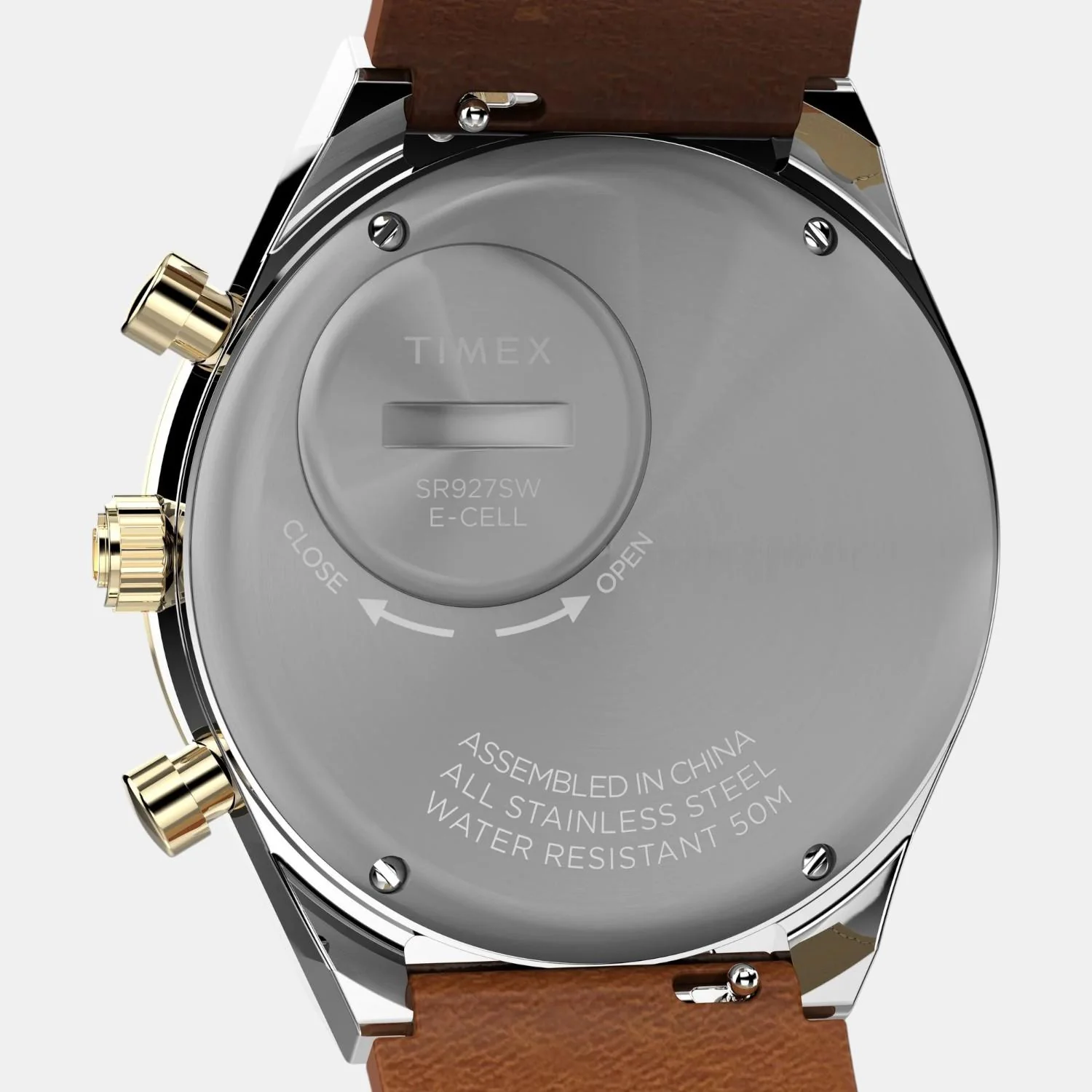 Men Quartz Gold Dial Analog Leather Watch TW2W64400UJ - Image 4