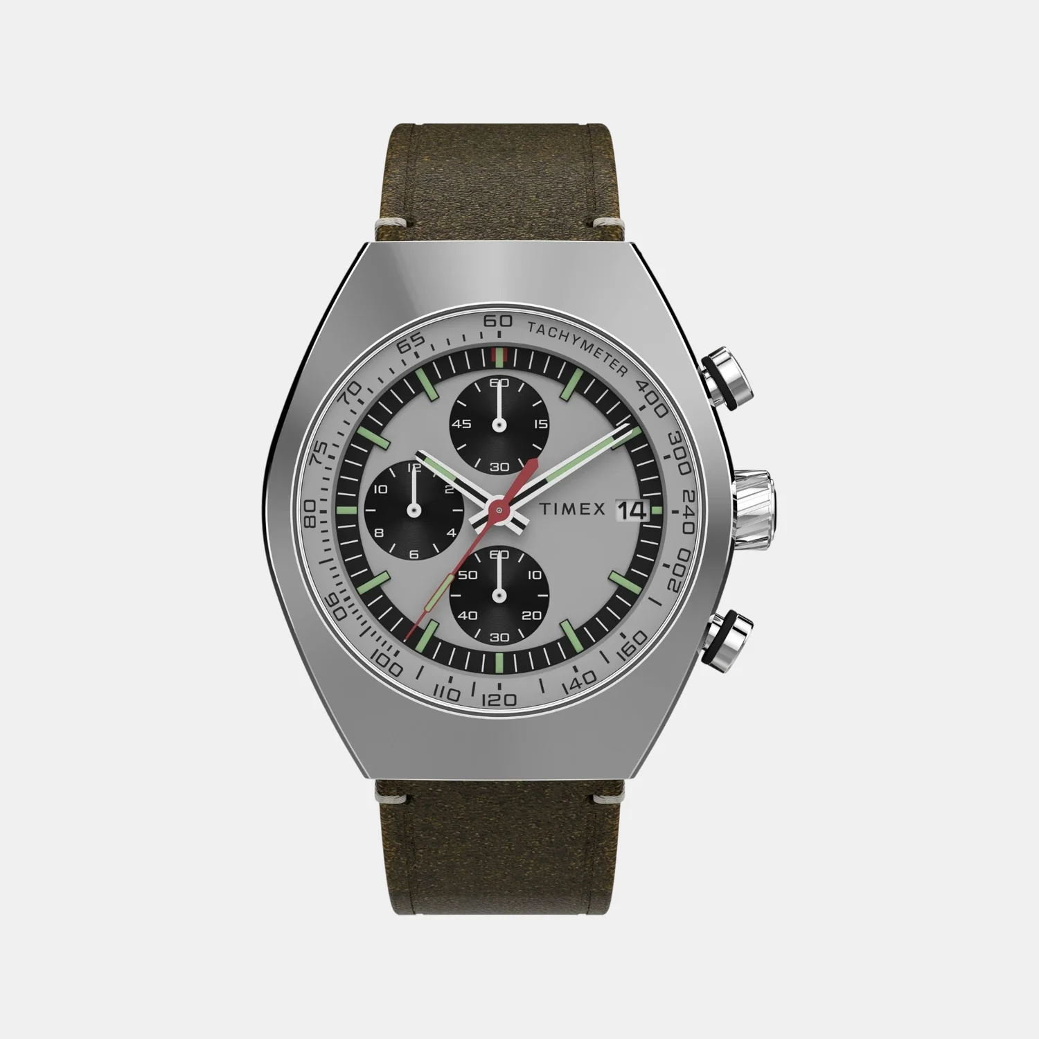Men Quartz Silver Dial Analog Leather Watch TW2W50100UJ - Image 2