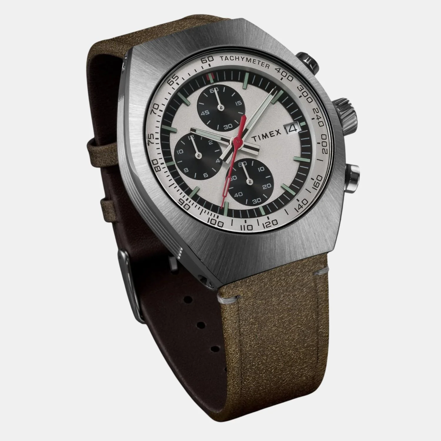 Men Quartz Silver Dial Analog Leather Watch TW2W50100UJ - Image 3