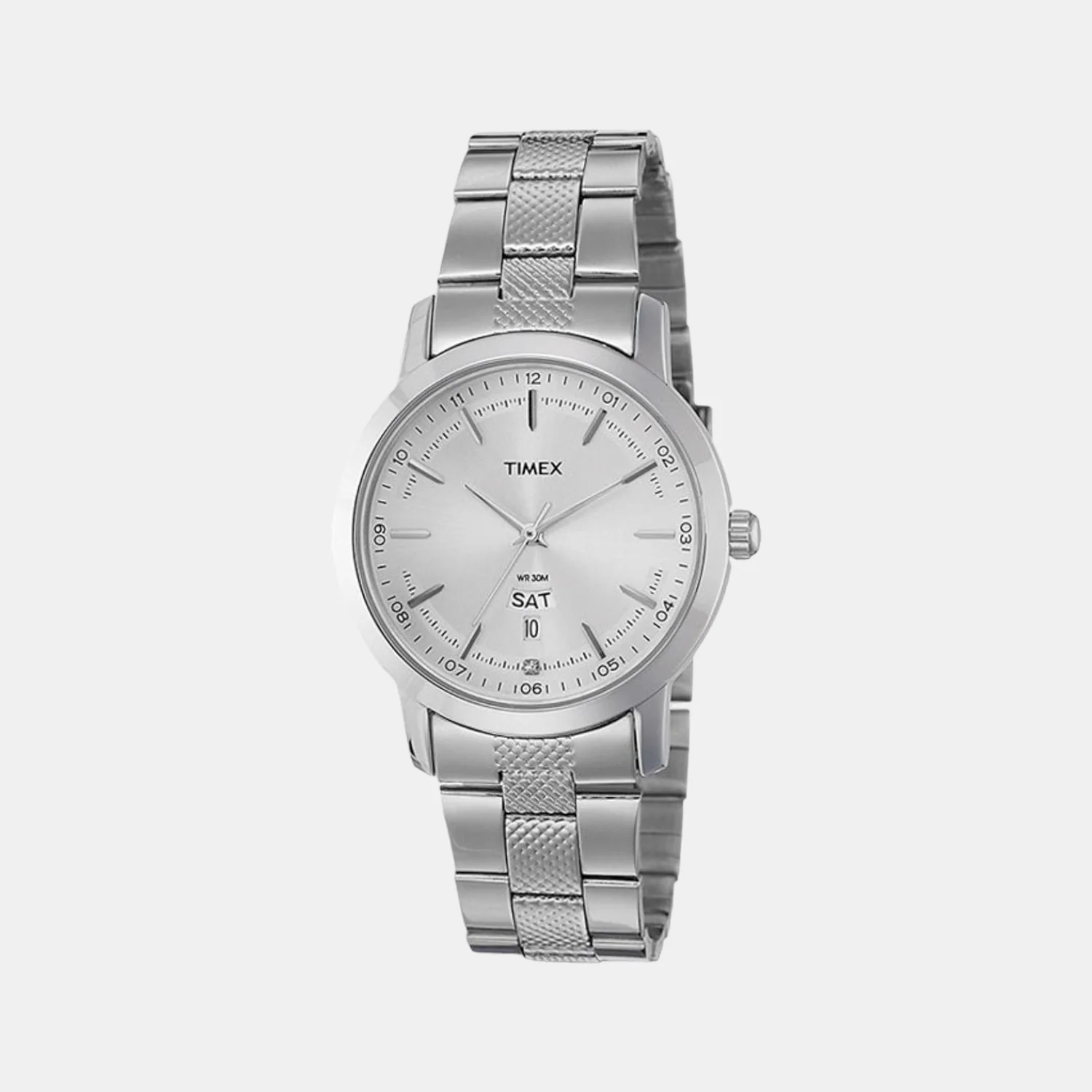 Men Quartz Silver Dial Analog Stainless Steel Watch TW000G916