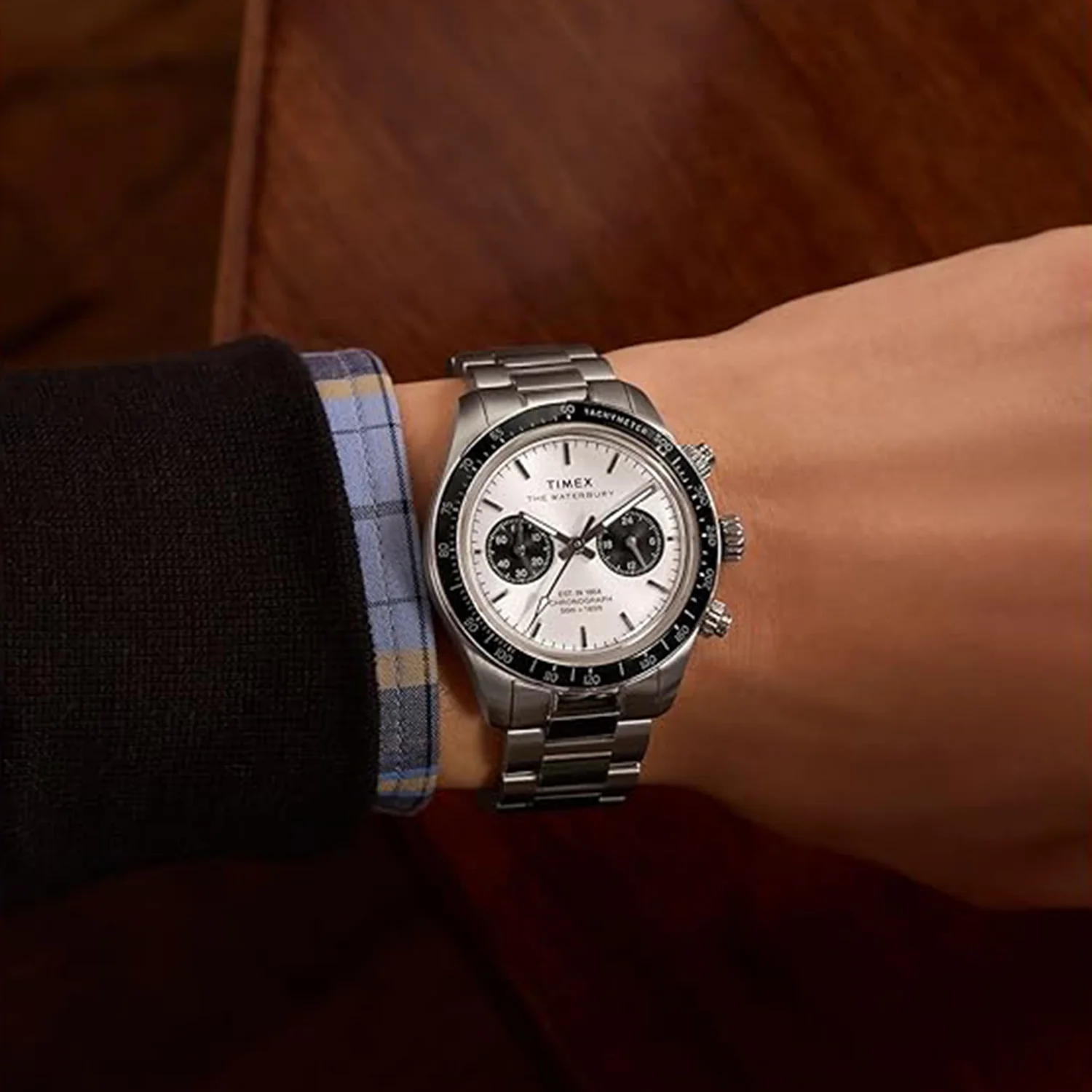 Men Quartz Silver Dial Analog Stainless Steel Watch TW2Y19200IK - Image 2