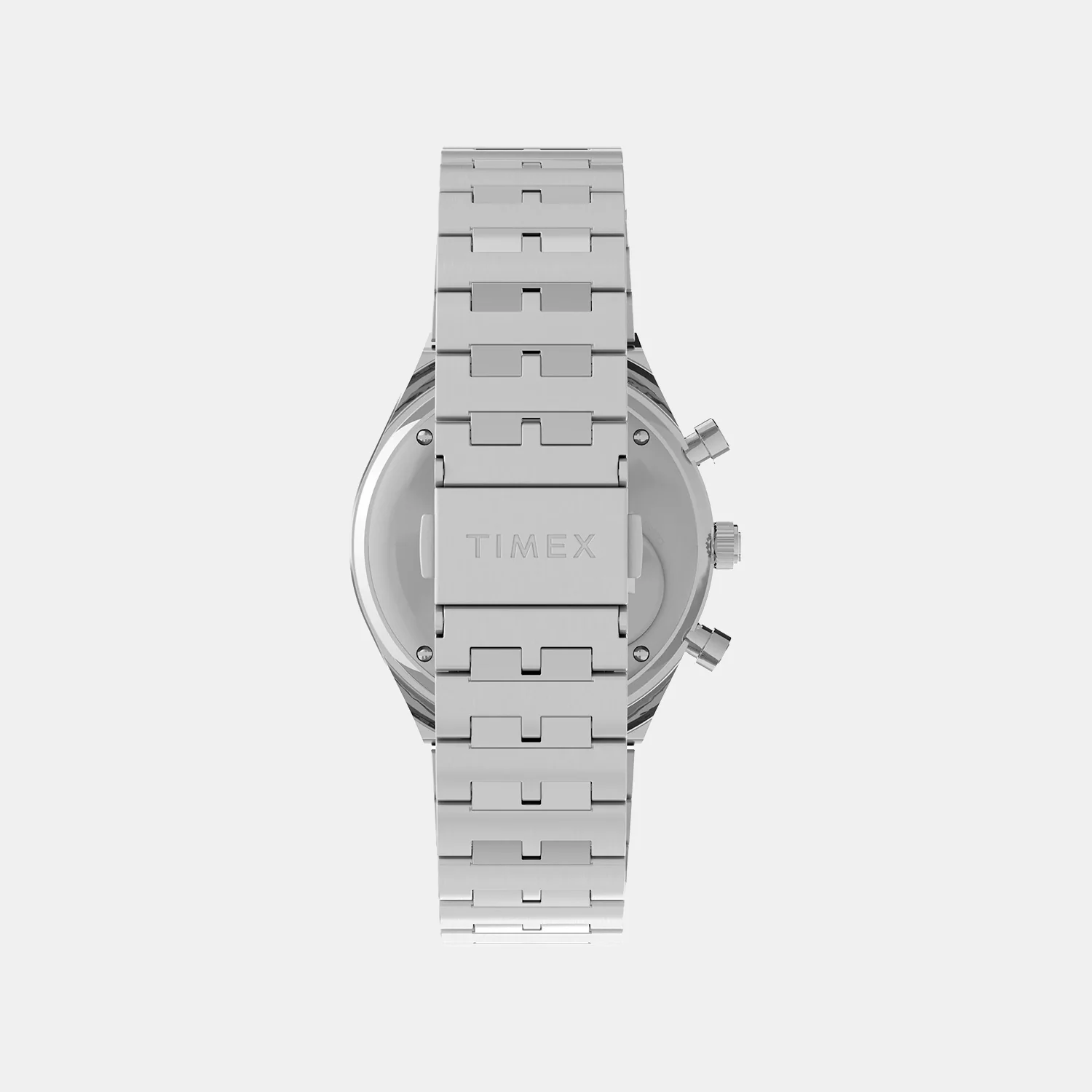 Q Timex Men Quartz Black Dial Chronograph Stainless Steel Watch TWEG26402 - Image 5