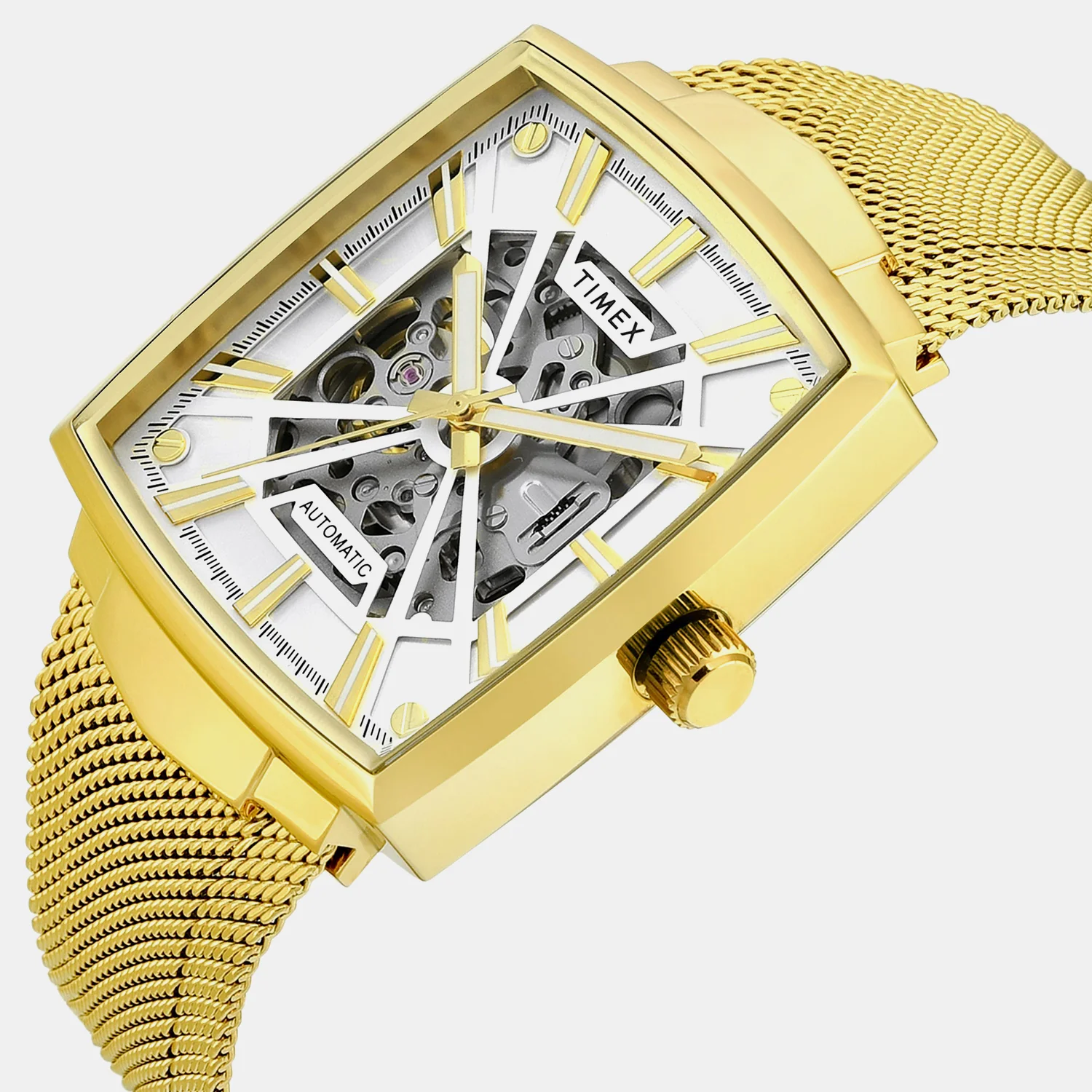 Signio Men Automatic Silver Dial Analog Mesh Watch TWEG32002 - Image 2