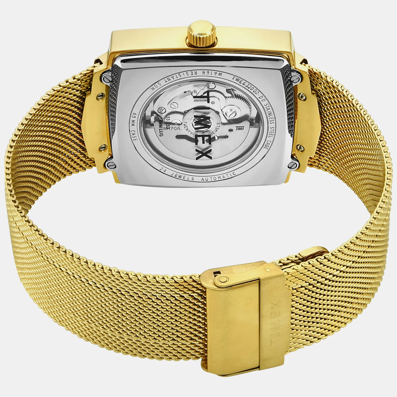 Signio Men Automatic Silver Dial Analog Mesh Watch TWEG32002 - Image 5