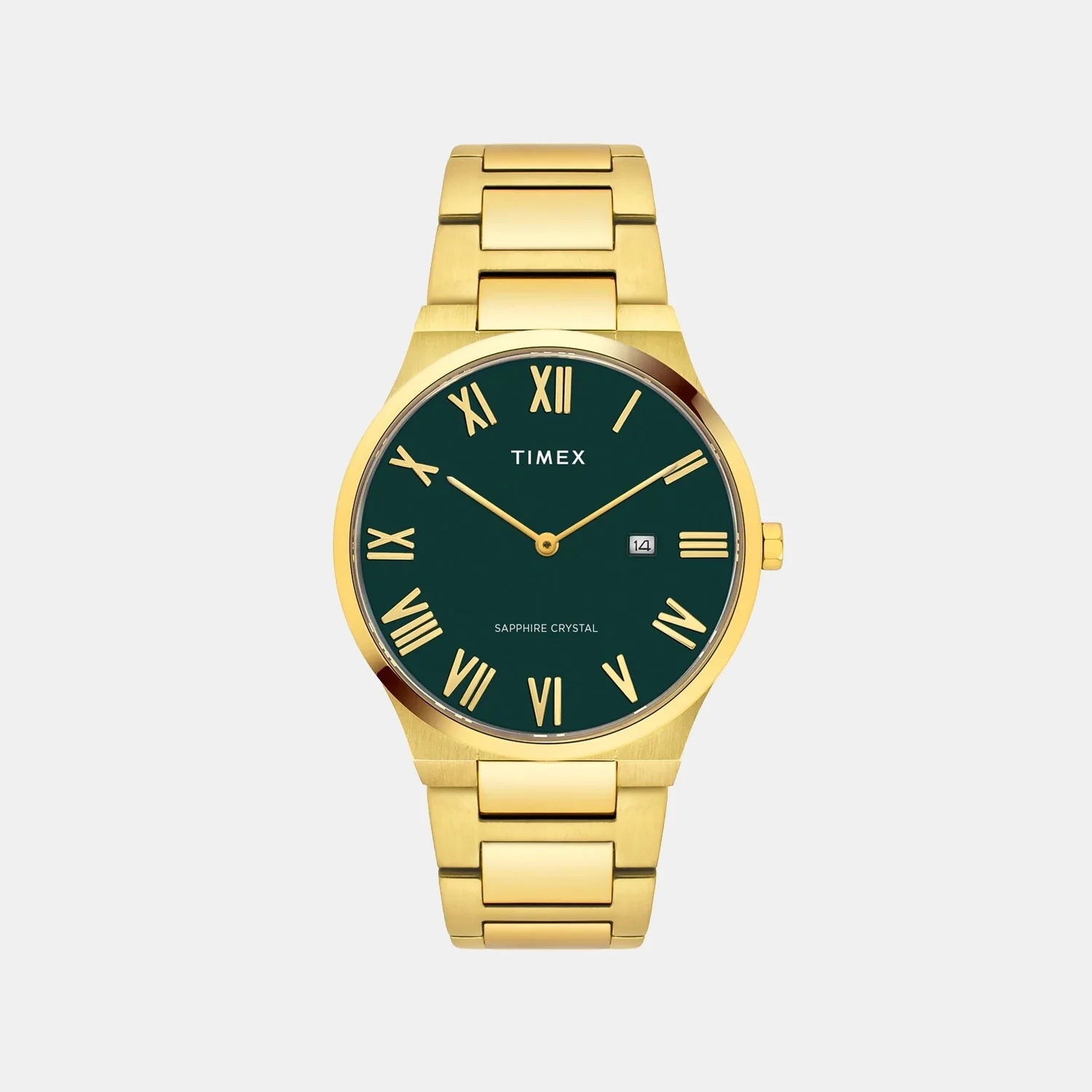 Signio Men Quartz Green Dial Analog Stainless Steel Watch TWEG23608