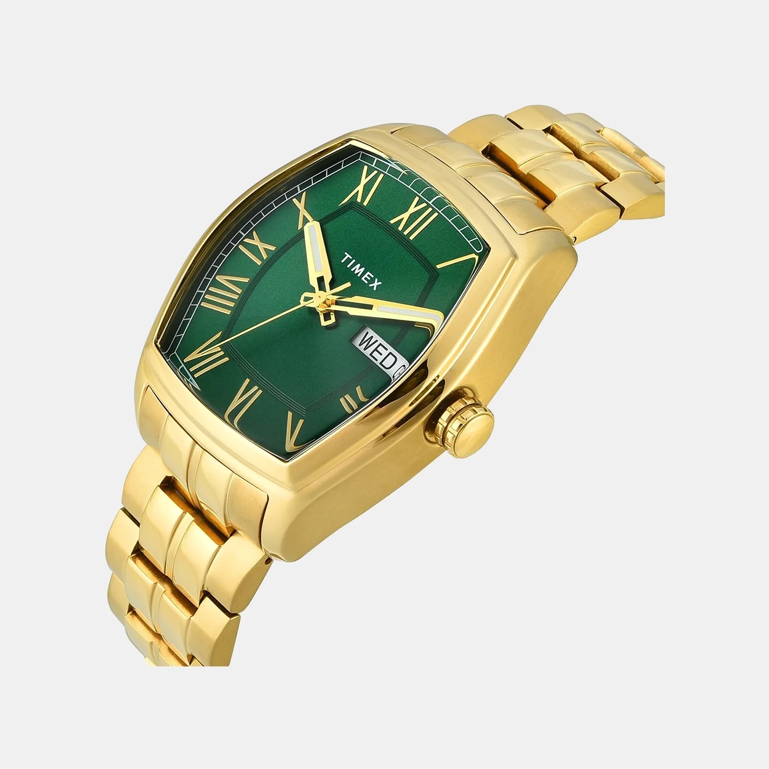 Signio Men Quartz Green Dial Analog Stainless Steel Watch TWEG25905 - Image 3