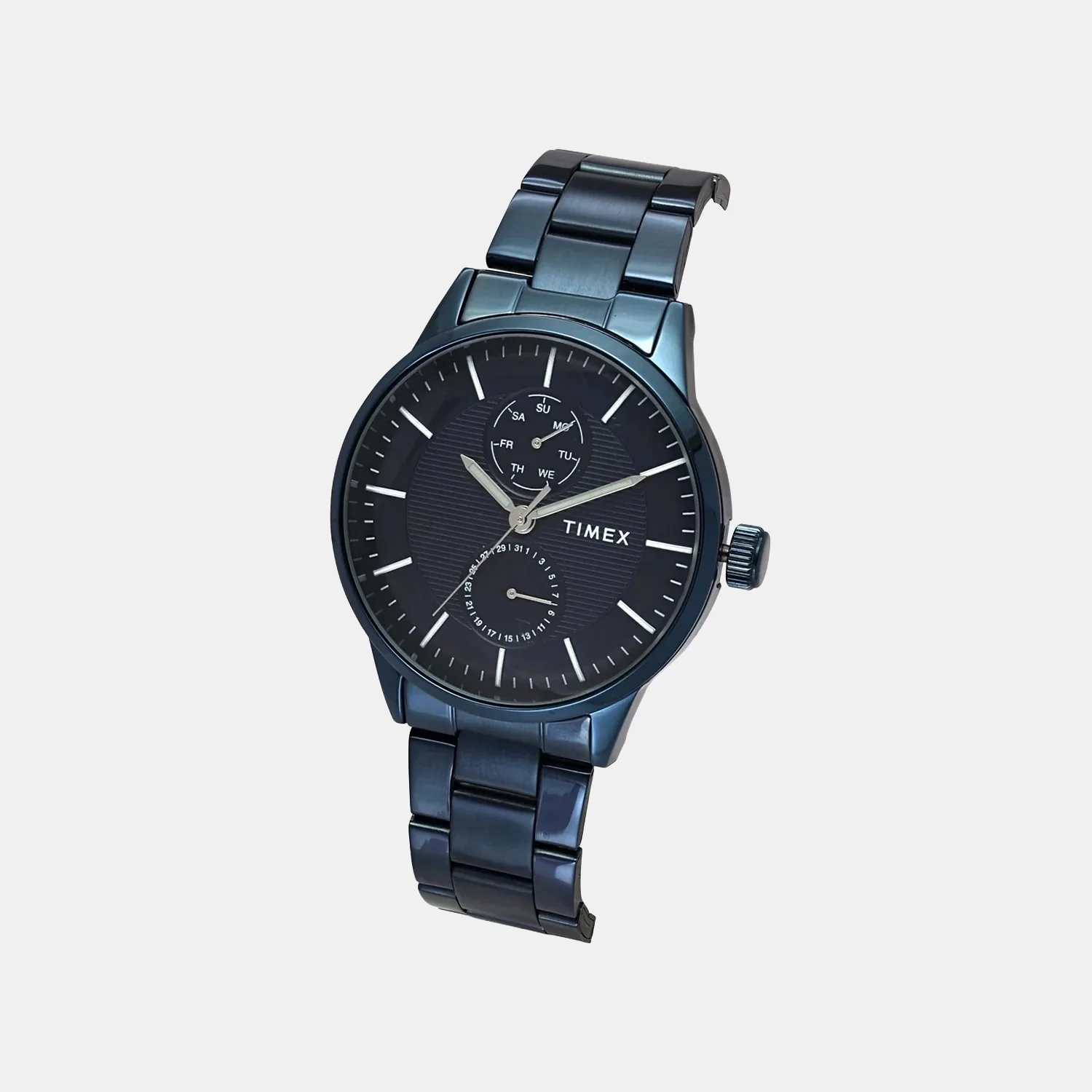 Trendline Men Quartz Blue Dial Multi-Function Stainless Steel Watch TWEG19940 - Image 2