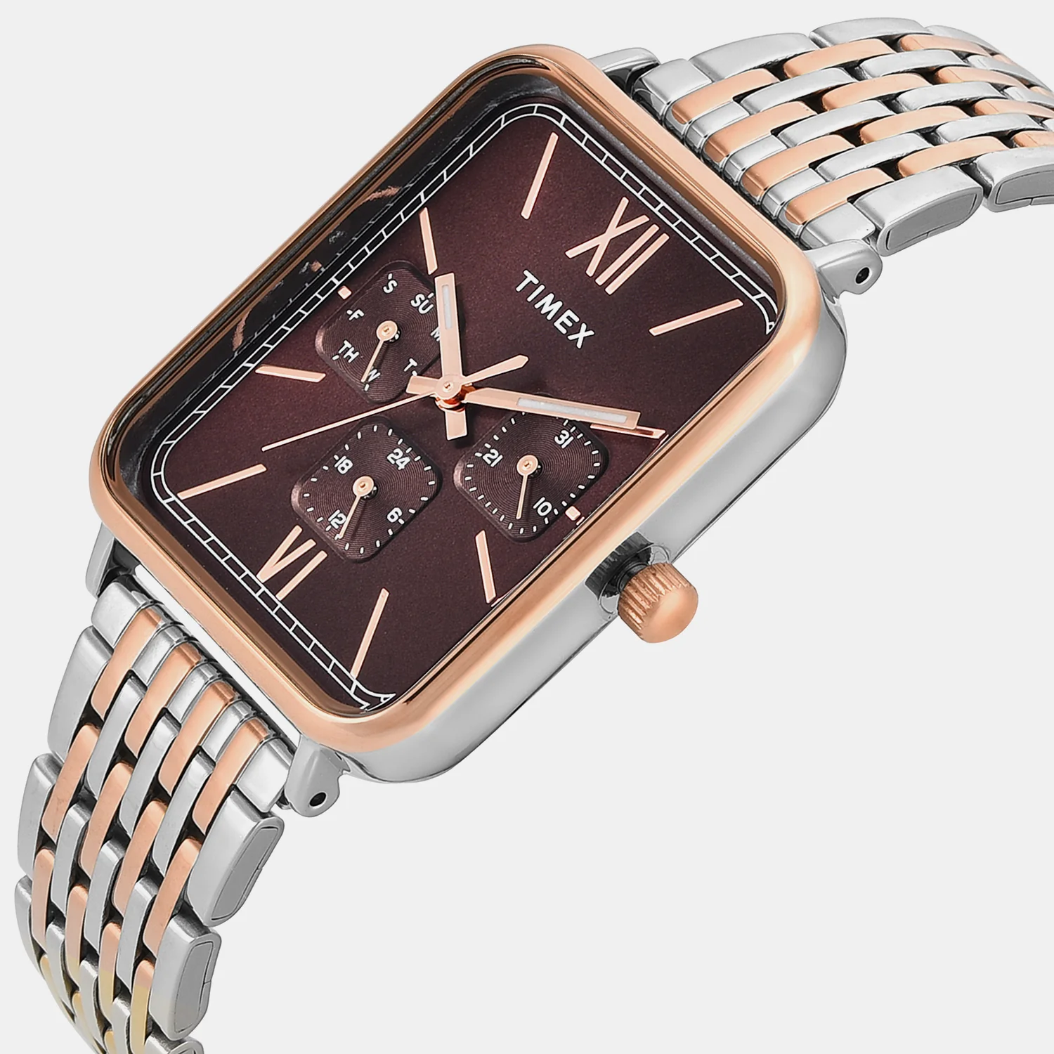 Trendline Men Quartz Brown Dial Multi-Function Stainless Steel Watch TWEG34601 - Image 4