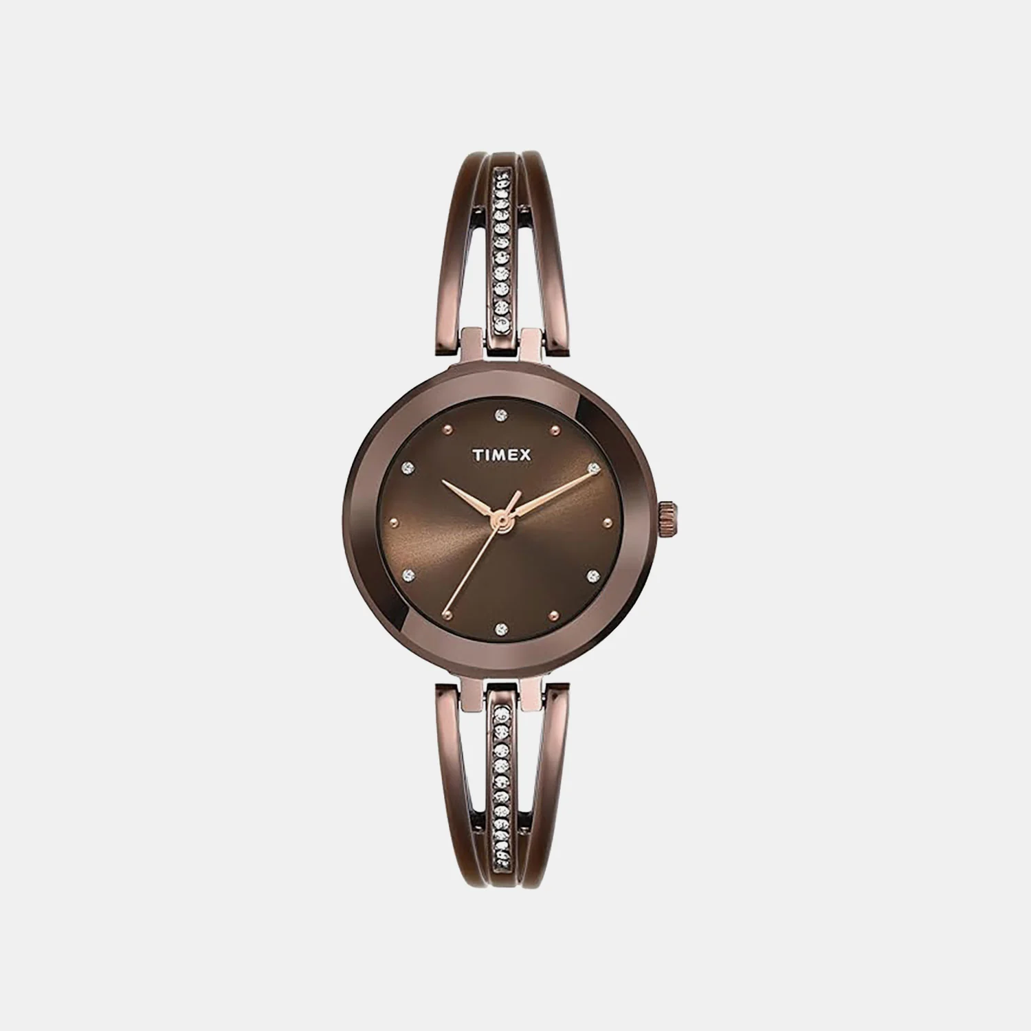 Trendline Women Quartz Brown Dial Analog Brass Watch TWTL10324