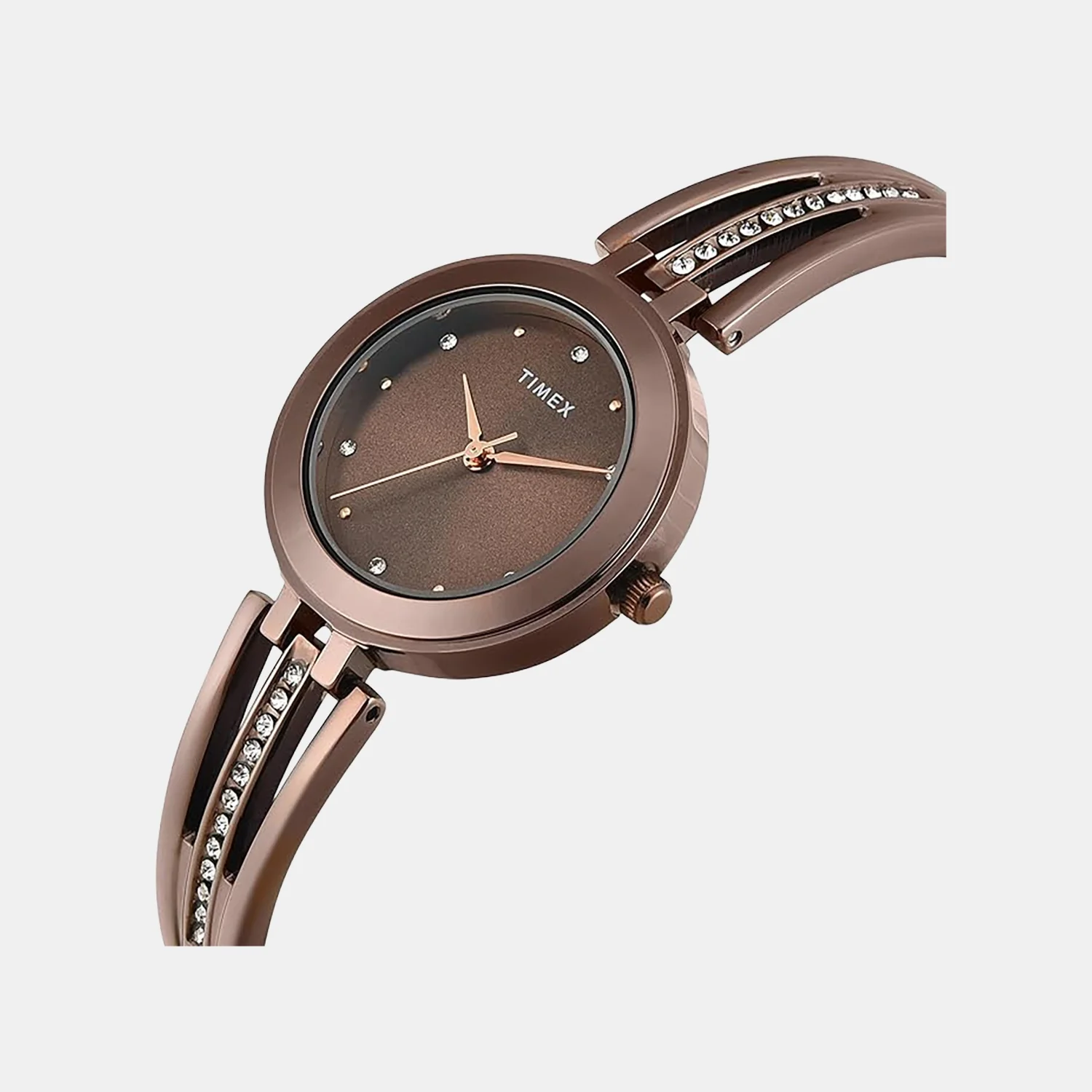 Trendline Women Quartz Brown Dial Analog Brass Watch TWTL10324 - Image 2