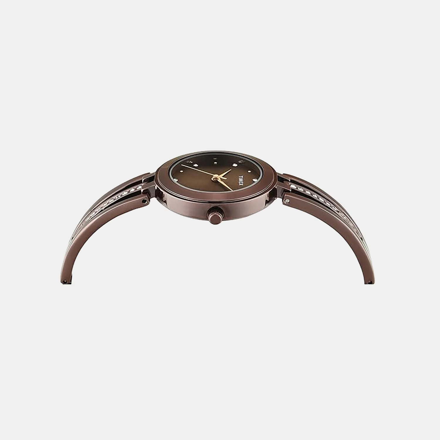 Trendline Women Quartz Brown Dial Analog Brass Watch TWTL10324 - Image 3