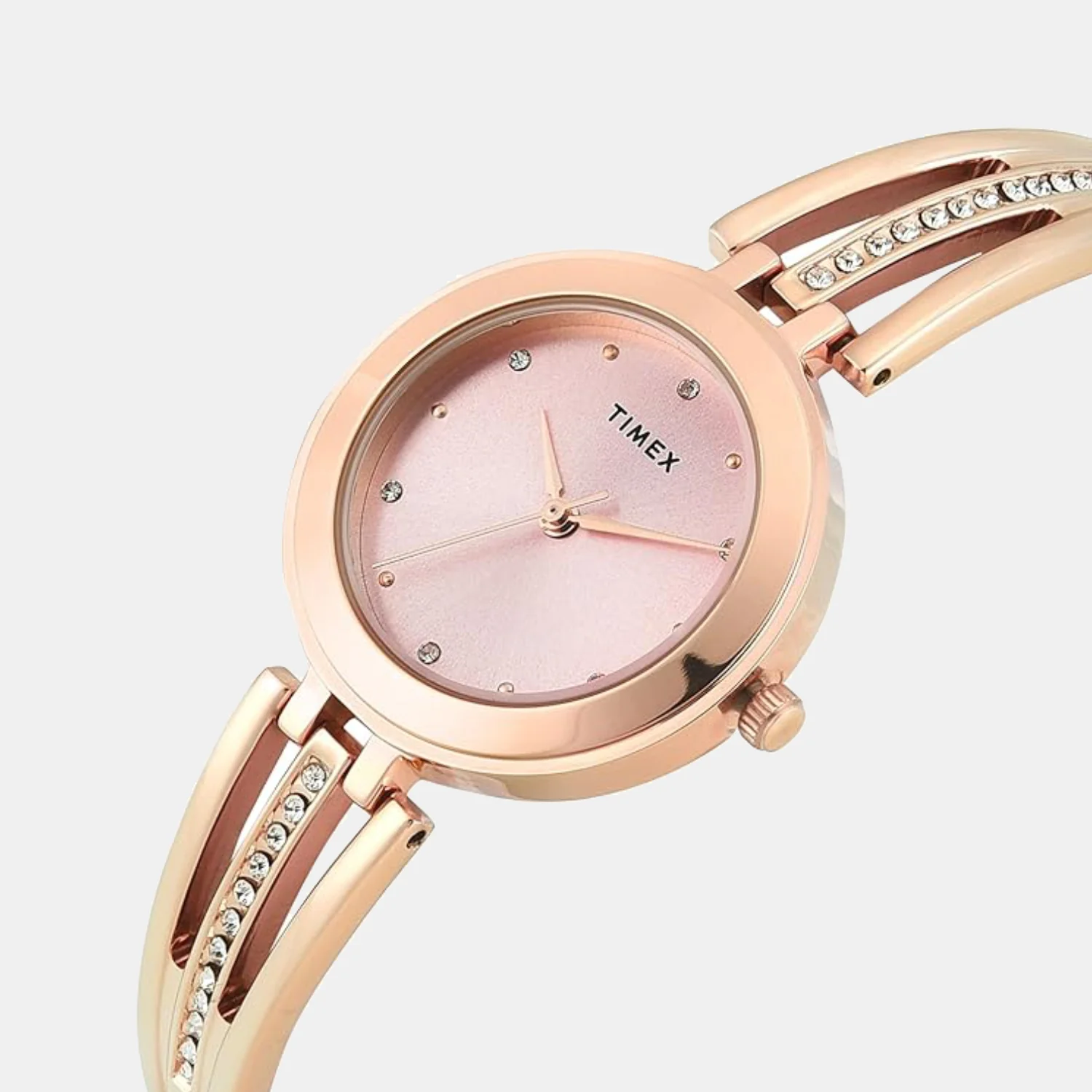 Trendline Women Quartz Pink Dial Analog Brass Watch TWTL10323 - Image 3