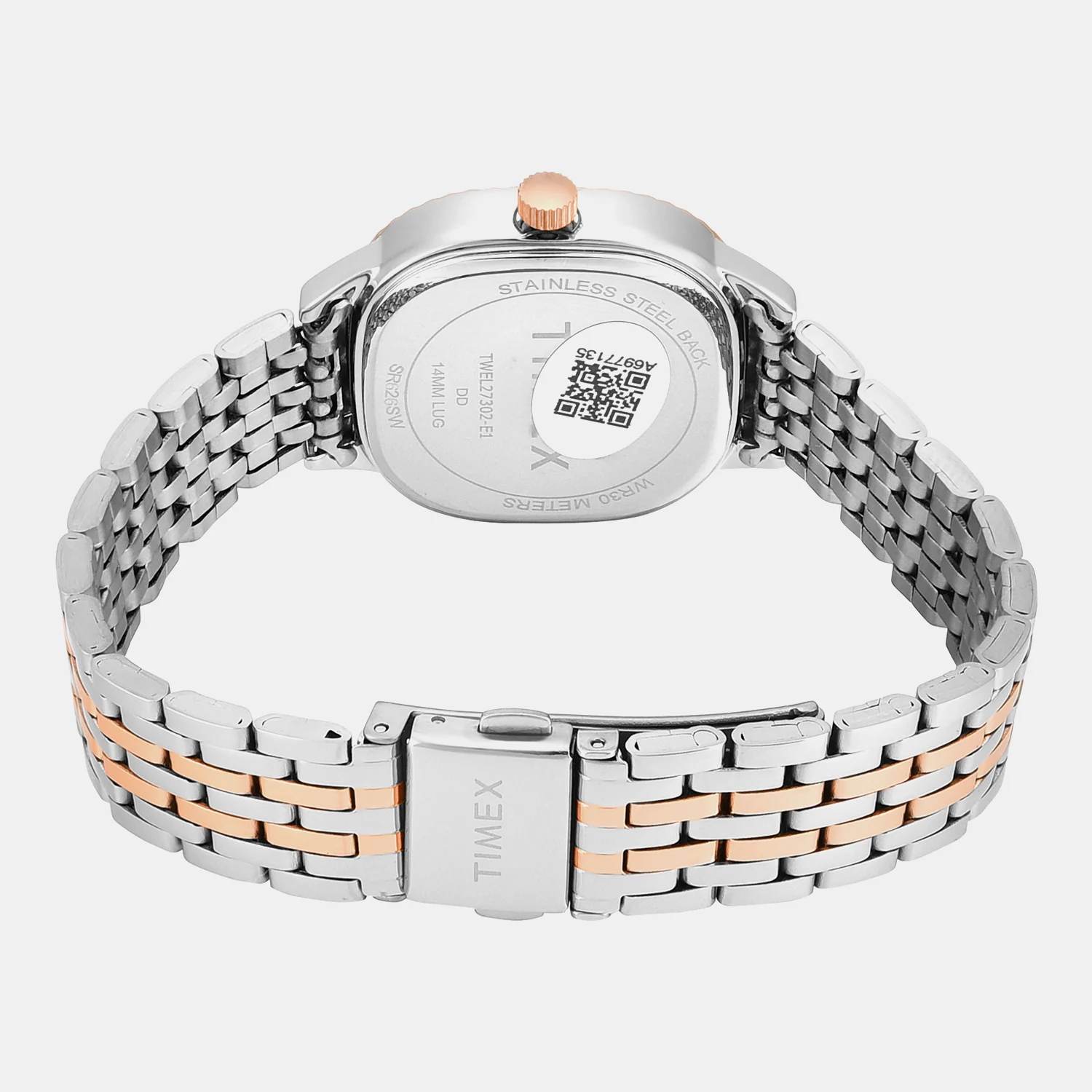 Trendline Women Quartz Pink Dial Analog Stainless Steel Watch TWEL27302 - Image 5