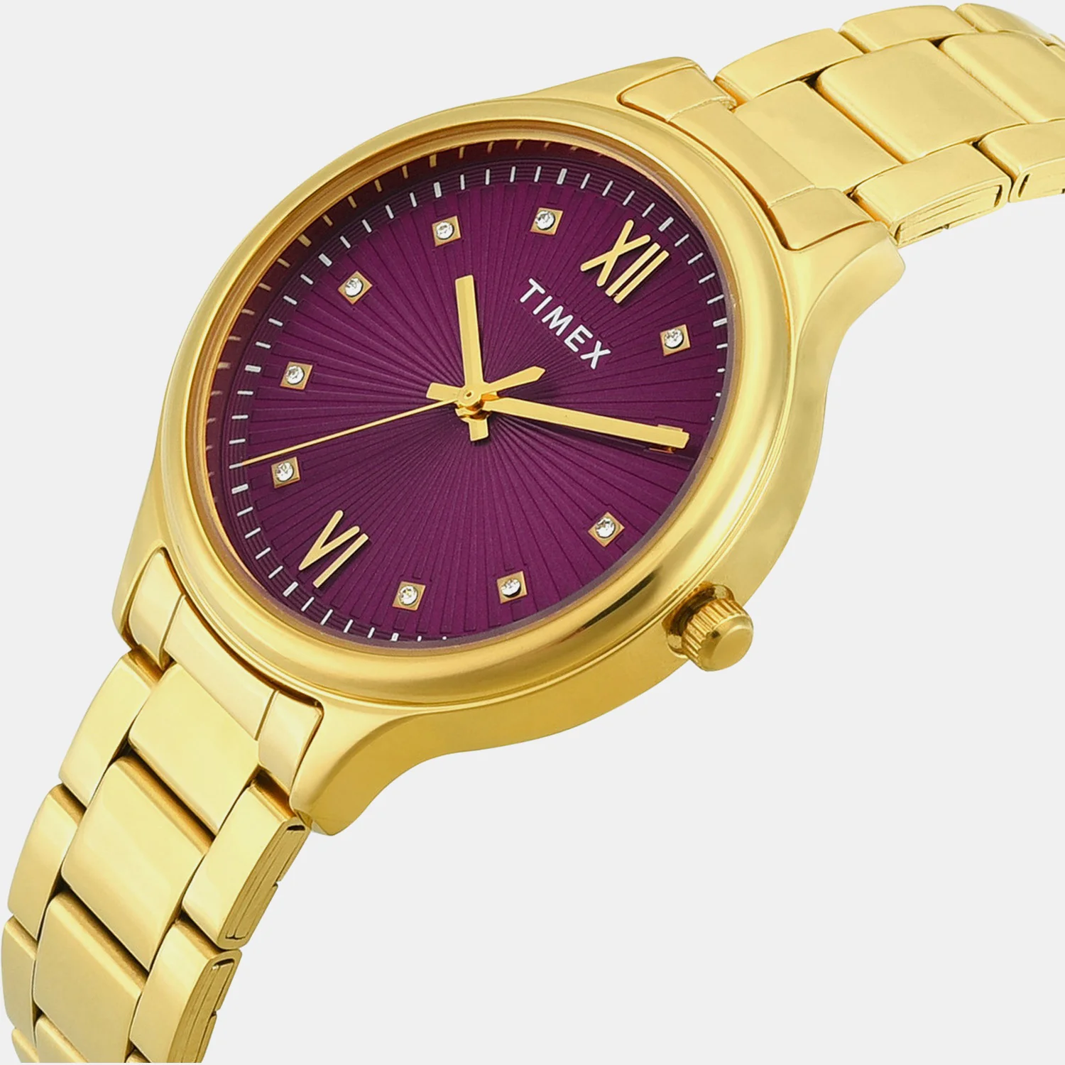 Trendline Women Quartz Purple Dial Analog Stainless Steel Watch TWTL12113 - Image 2