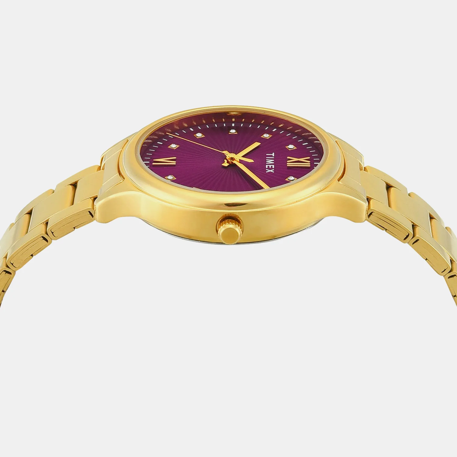 Trendline Women Quartz Purple Dial Analog Stainless Steel Watch TWTL12113 - Image 3