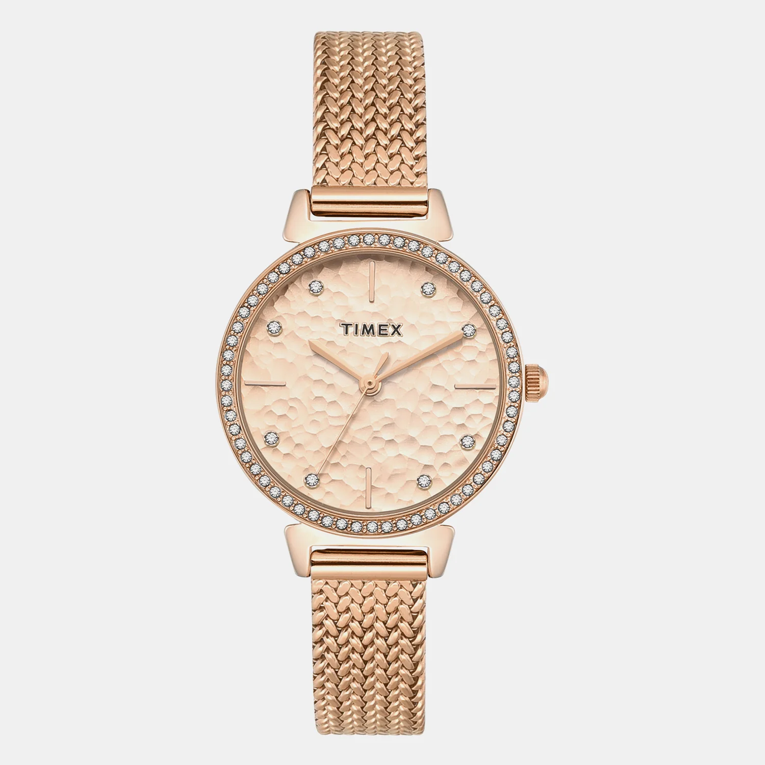 Trendline Women Quartz Rose Gold Dial Analog Stainless Steel Watch TWEL22304