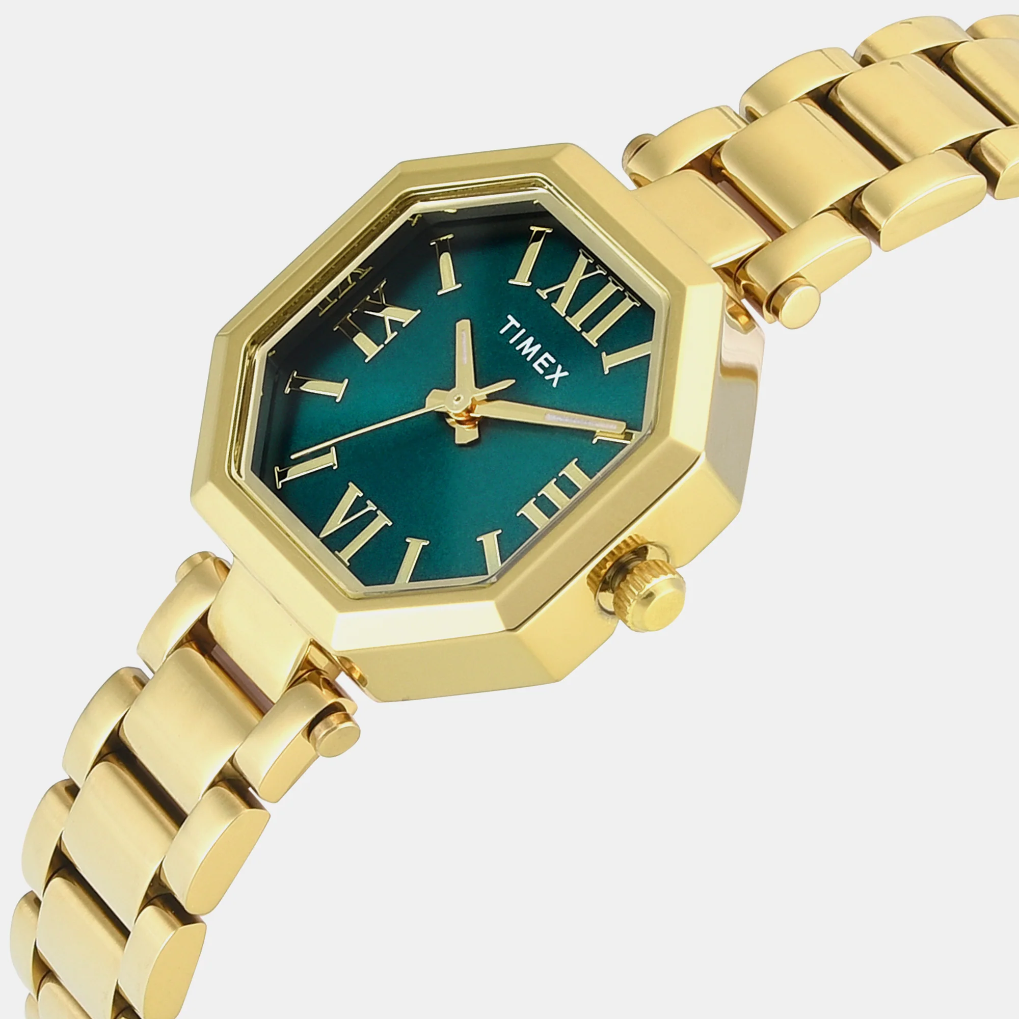 Trendline Women Quartz Teal Dial Analog Stainless Steel Watch TWEL26902 - Image 2