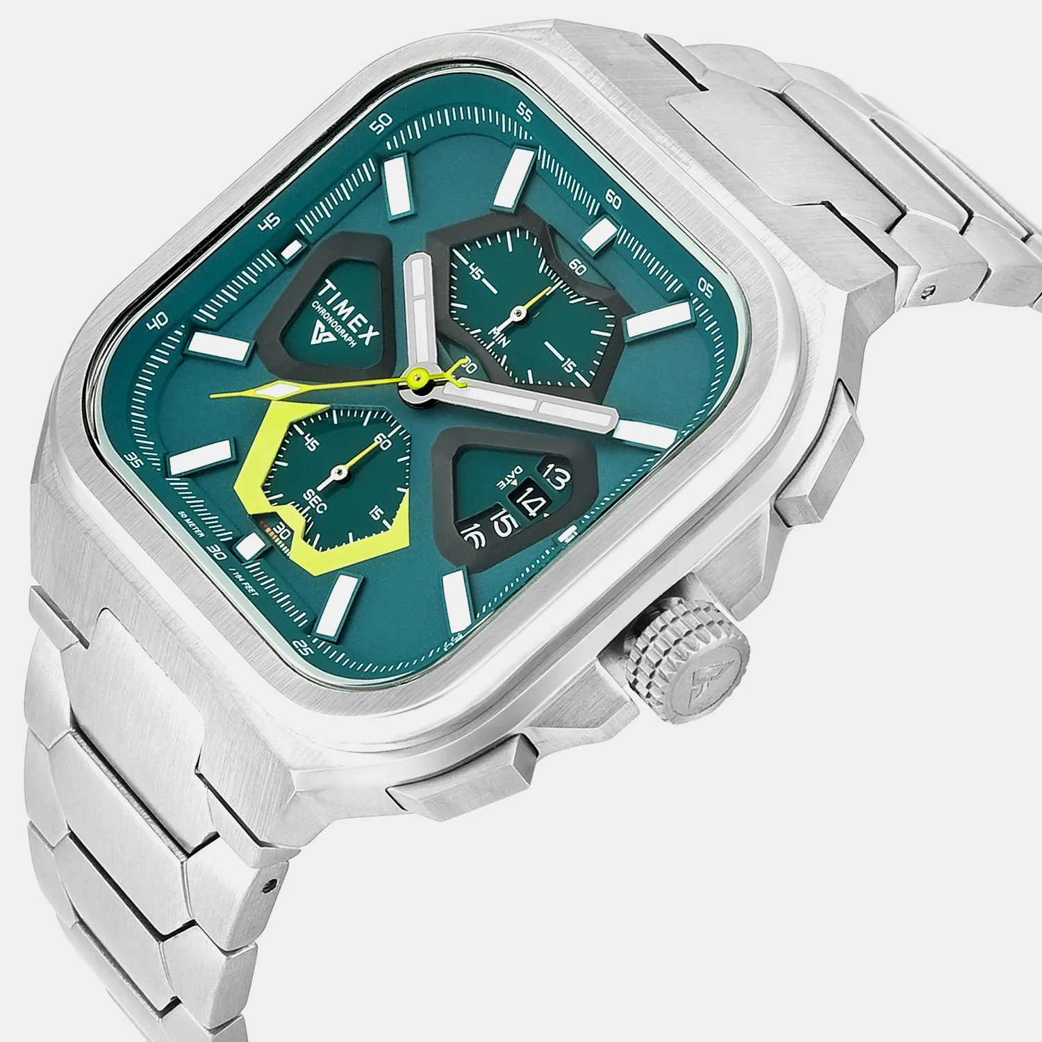 Vector Men Quartz Green Dial Chronograph Stainless Steel Watch TWEG30902 - Image 3
