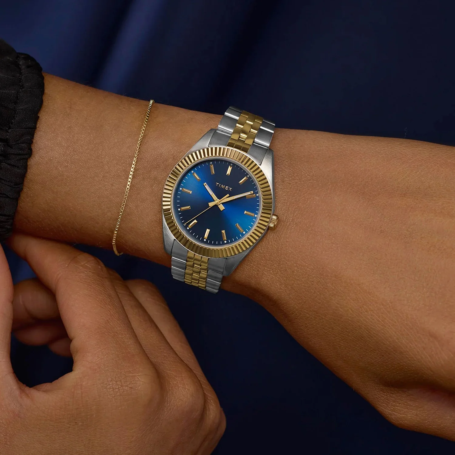 Women Quartz Blue Dial Analog Steel Watch TW2Y20200IK - Image 7
