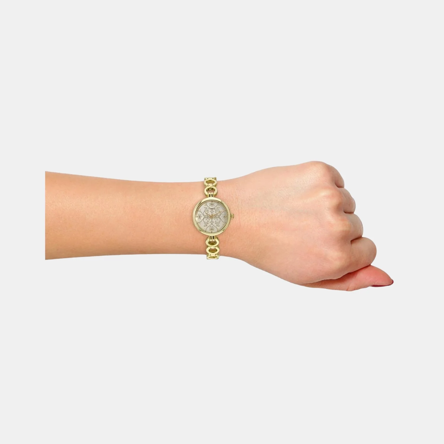 Women Quartz Gold Dial Analog Stainless Steel Watch TWEL11414 - Image 4
