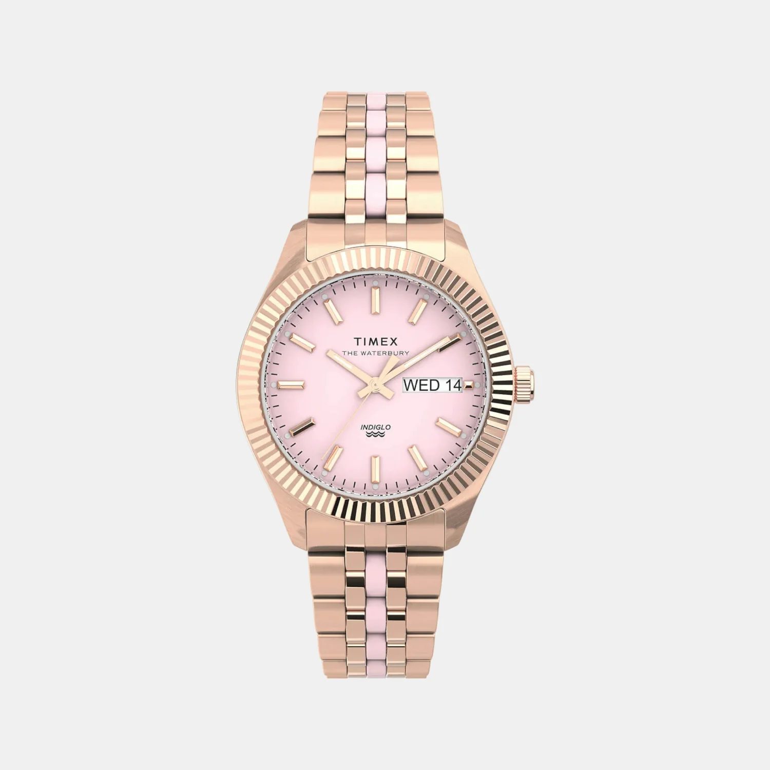 Women Quartz Pink Dial Analog Stainless Steel Watch TW2U82800UJ - Image 2