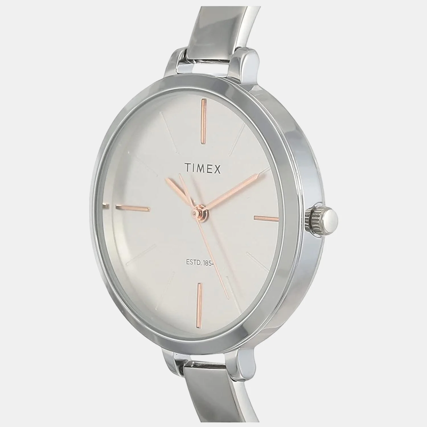 Women Quartz Silver Dial Analog Stainless Steel Watch TWEL12806 - Image 2